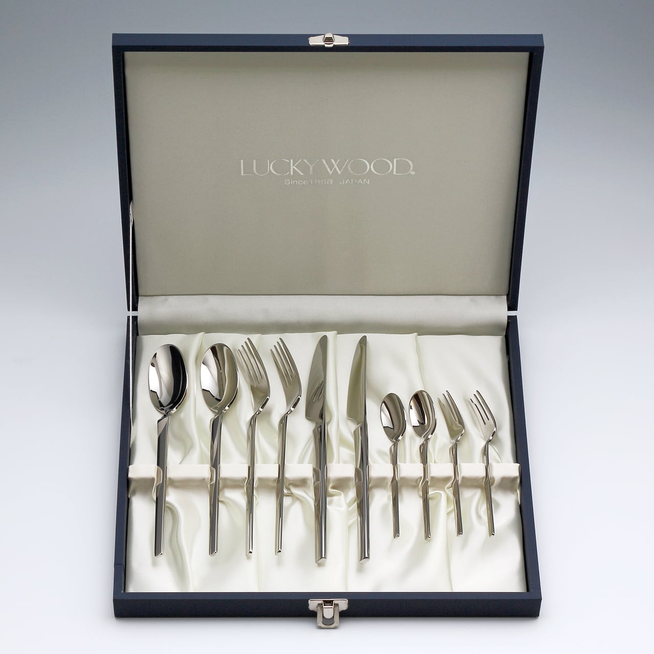 最終価格 希少レア廃版品ラッキーウッド純銀99.99洋食器ヒメスプーン2