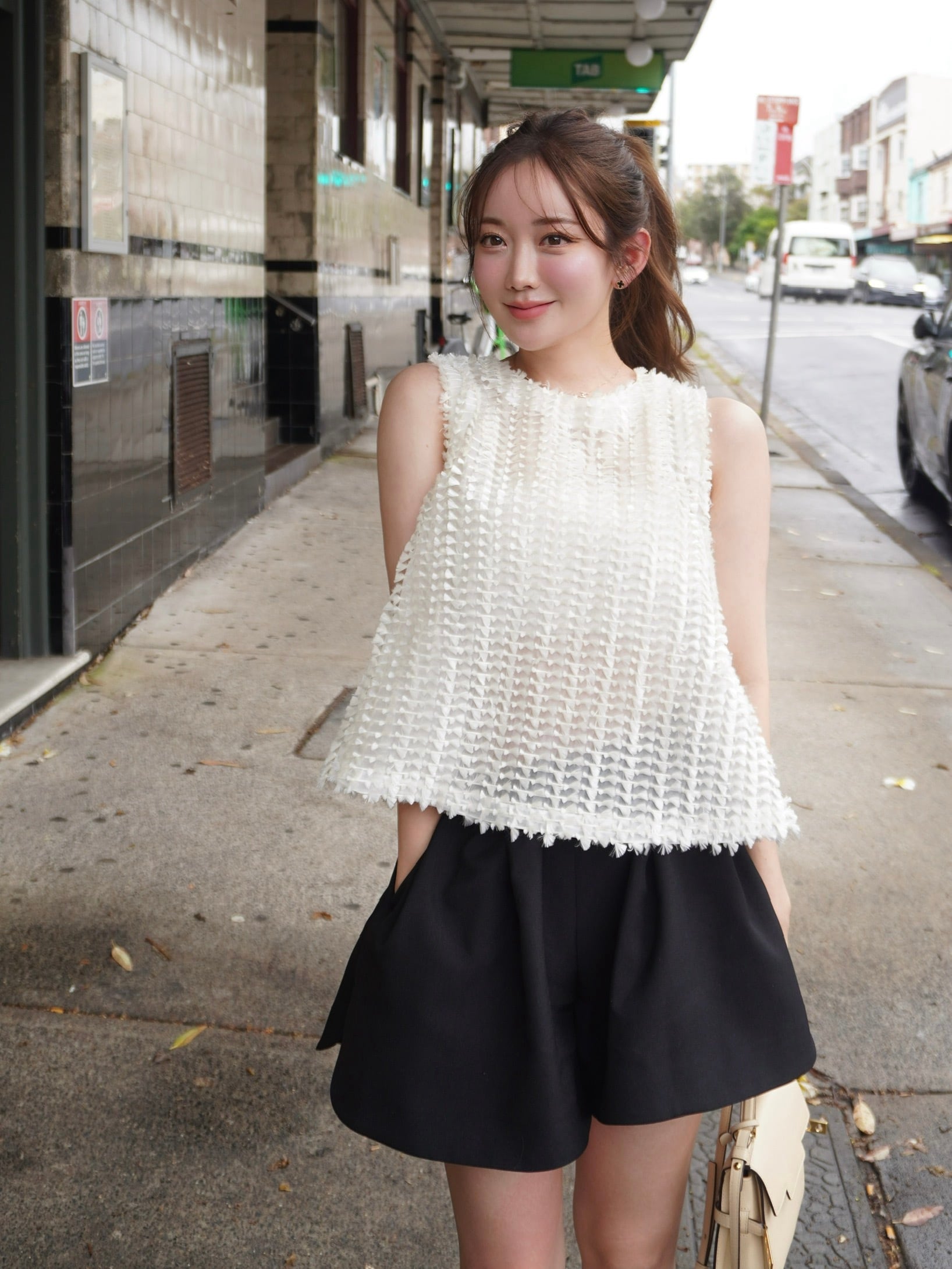 hyeon ヘヨン シアージャガードブラウス コバナ ホワイト hyeon ヘヨン