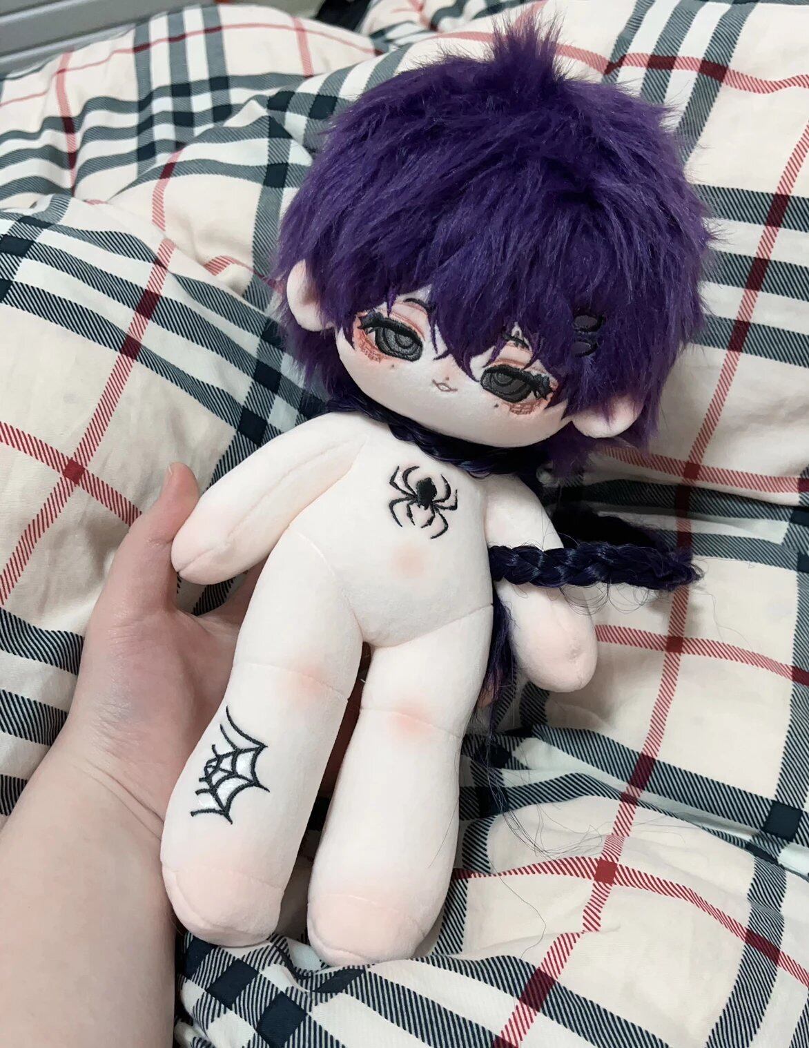 28cm着せ替えぬいぐるみ 30cmぬいぐるみ 人形 スパイダー刺繍