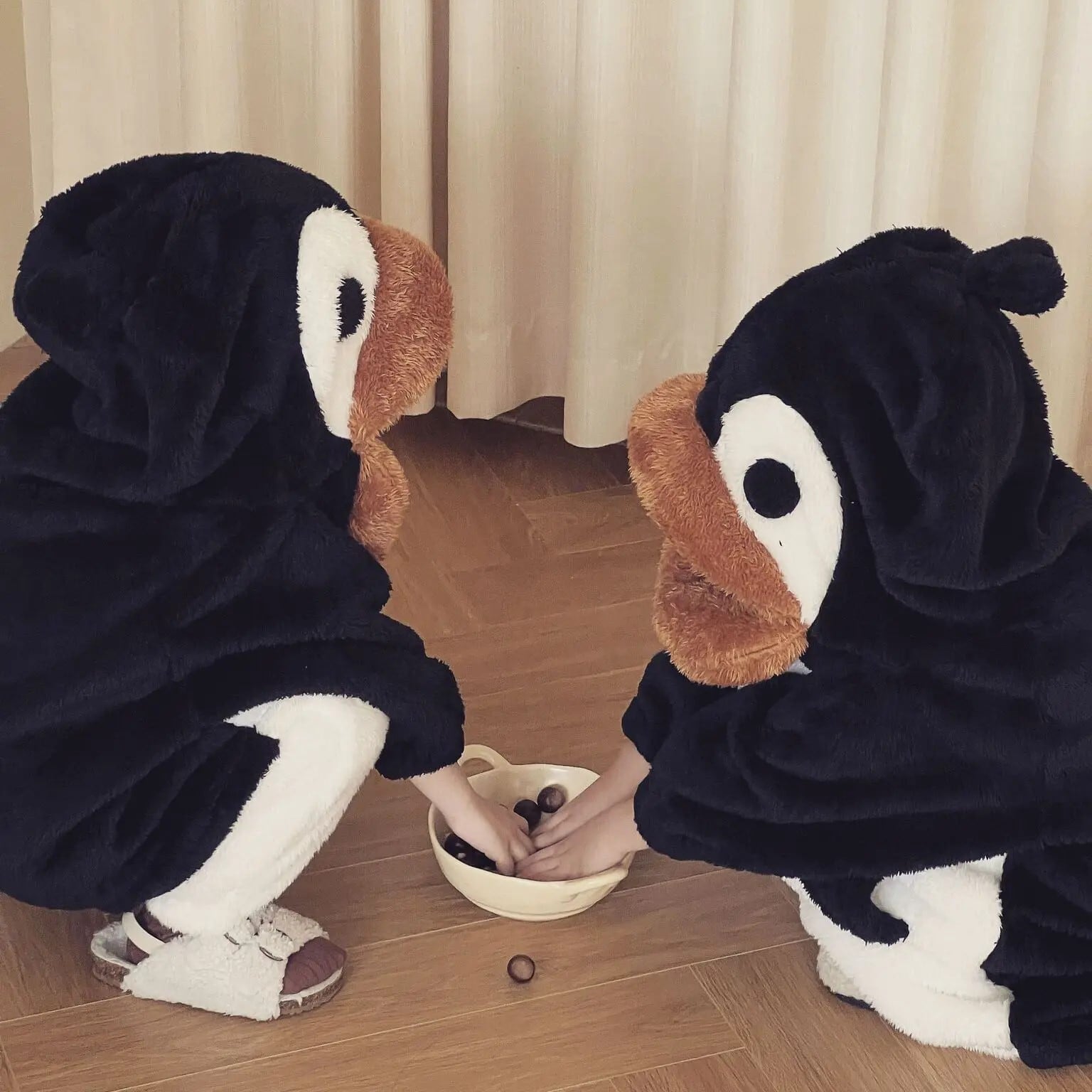 ゆめ＊様】 しろくまさん ＆ ペンギンさん 着ぐるみコスチューム ぬい