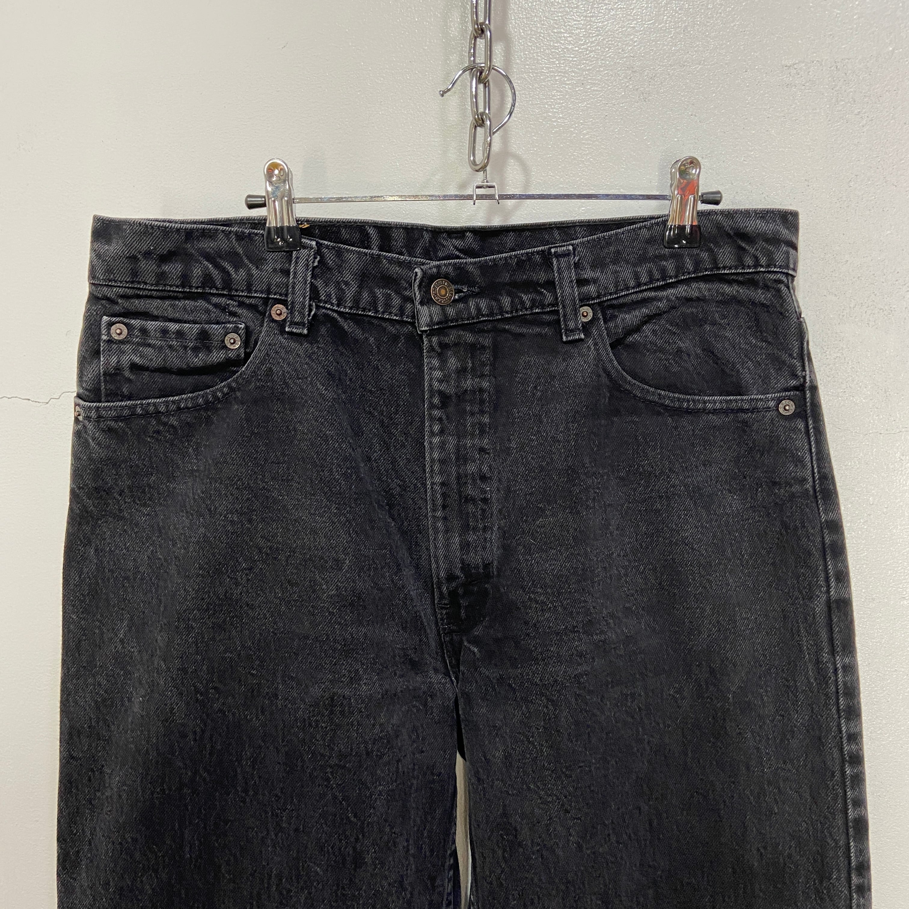 90s USA製 Levi's 550 ブラックデニムパンツ 黒 W36L30 | 古着屋 Uan