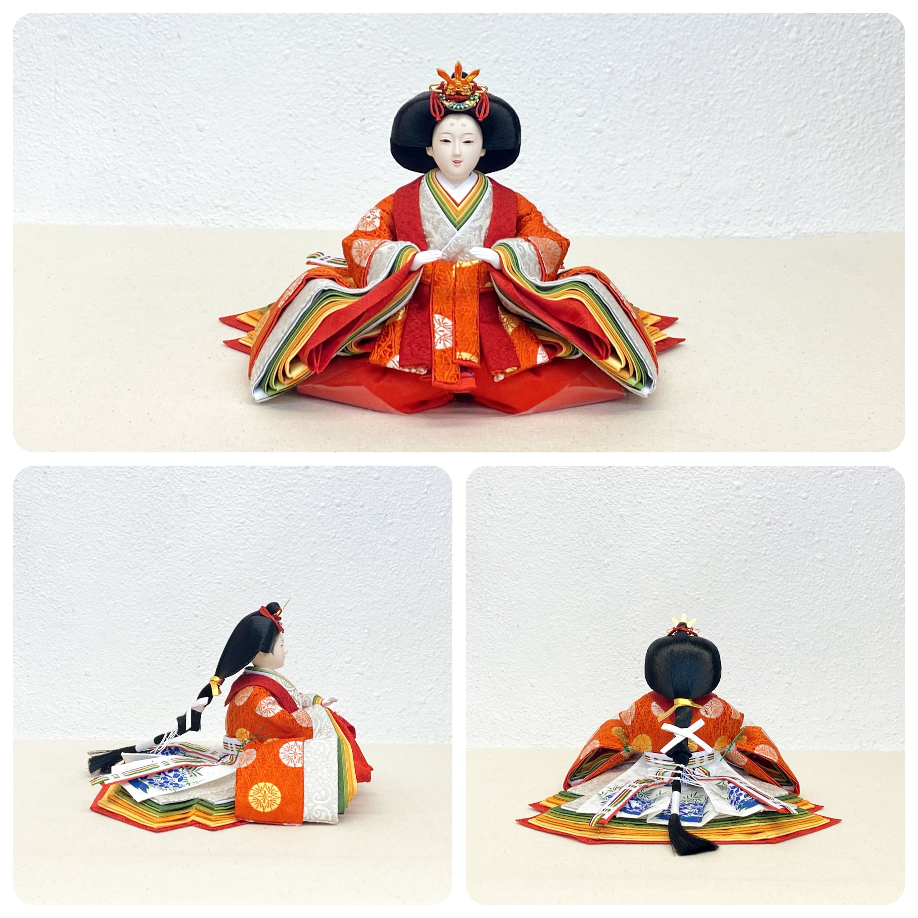 小三五 親王飾り 黄櫨染 正絹 清鳳作 雛人形 | 山本人形本店