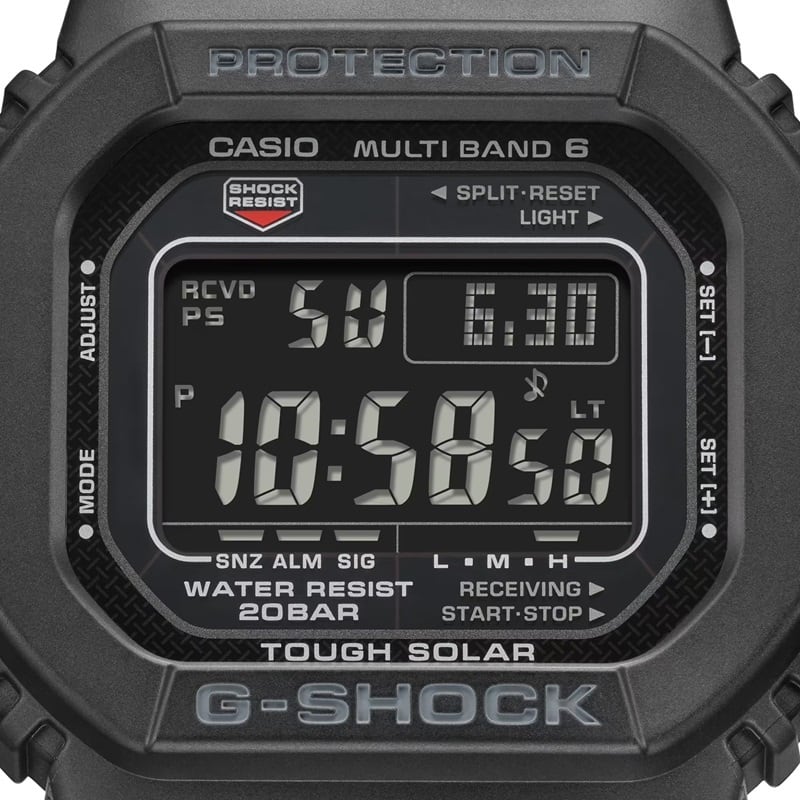 カシオ G-SHOCK GW-M5610U-1BJF デジタル ソーラー電波 オールブラック