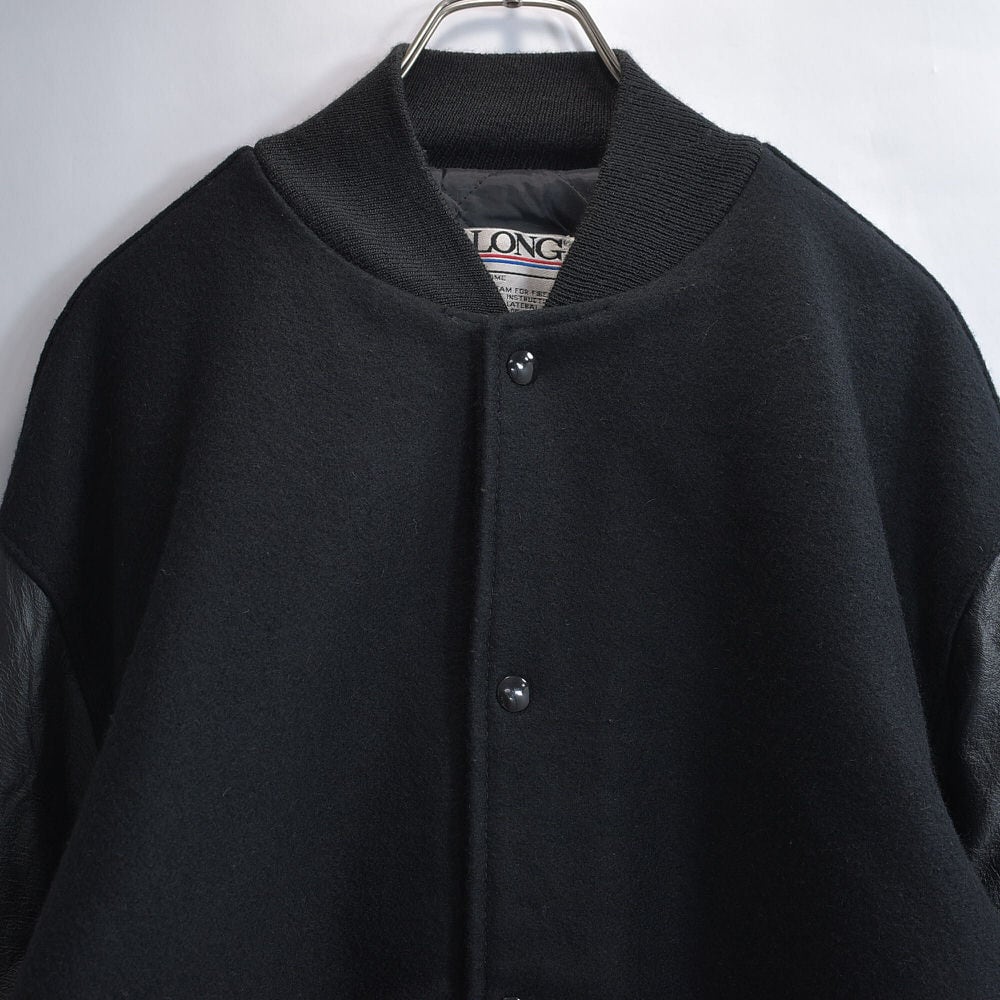 90s アメリカ製 DeLONG デロング オールブラック スタジアムジャケット