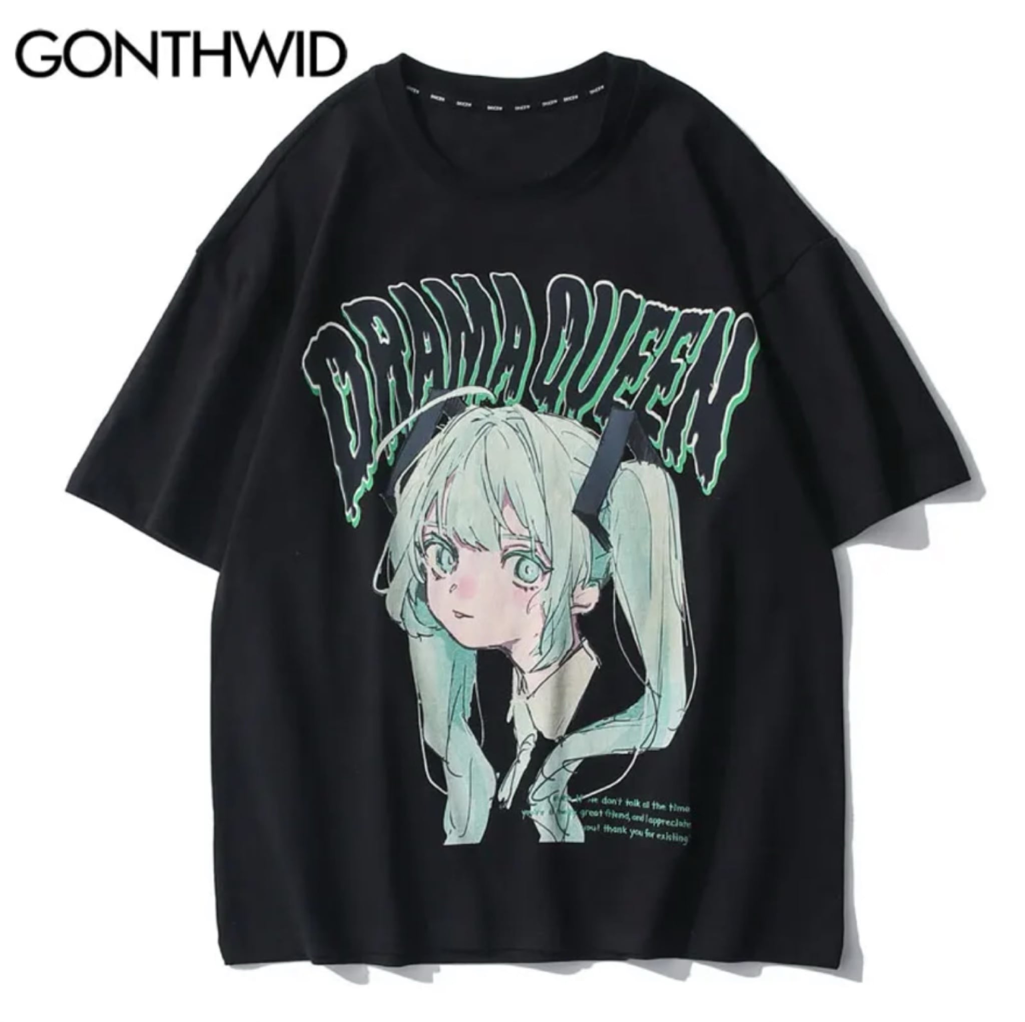 初音ミク ボカロ オーバーサイズ Tシャツ | Mod and Height