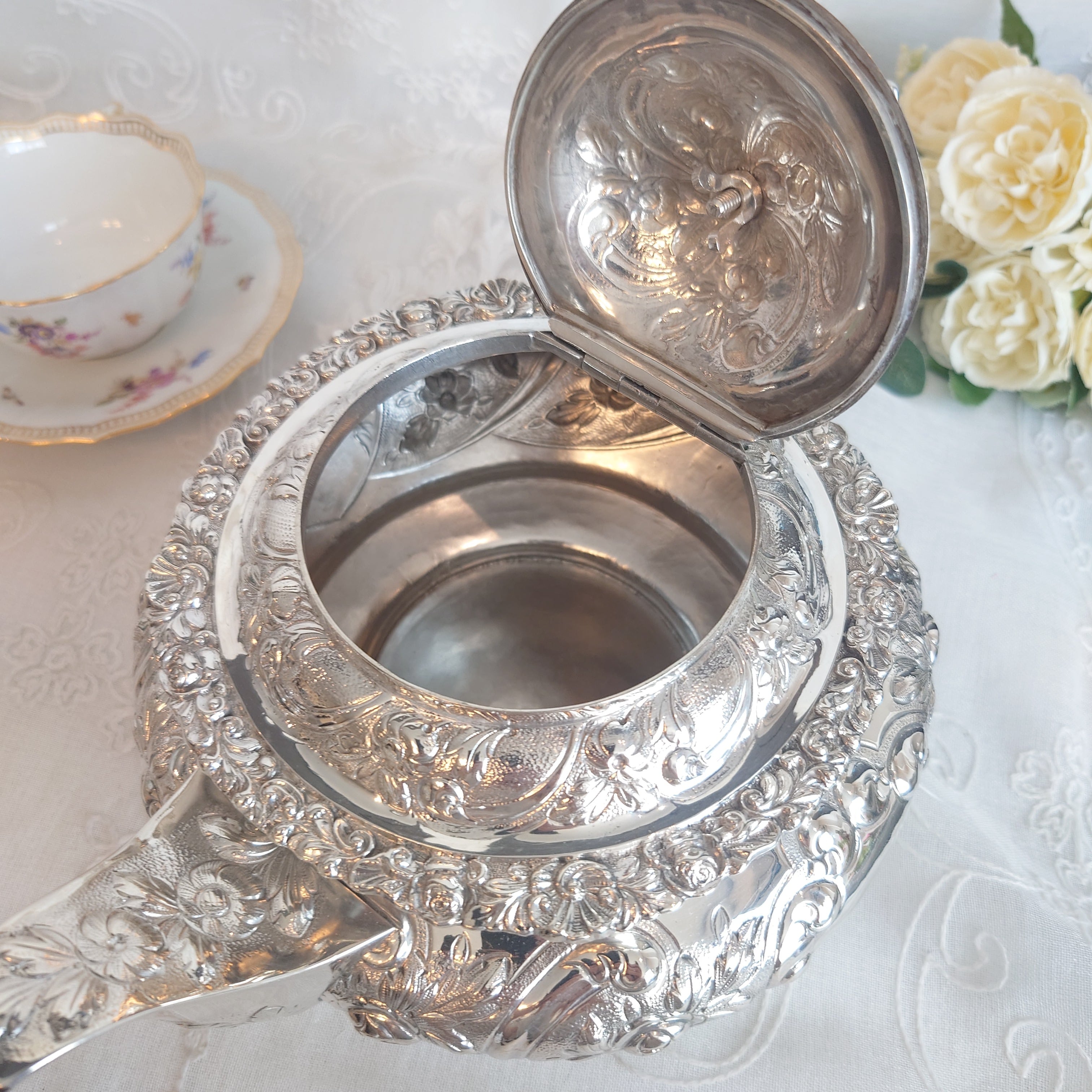 イギリス製 アンティーク 純銀 シルバーポット 1827年 | アンティーク