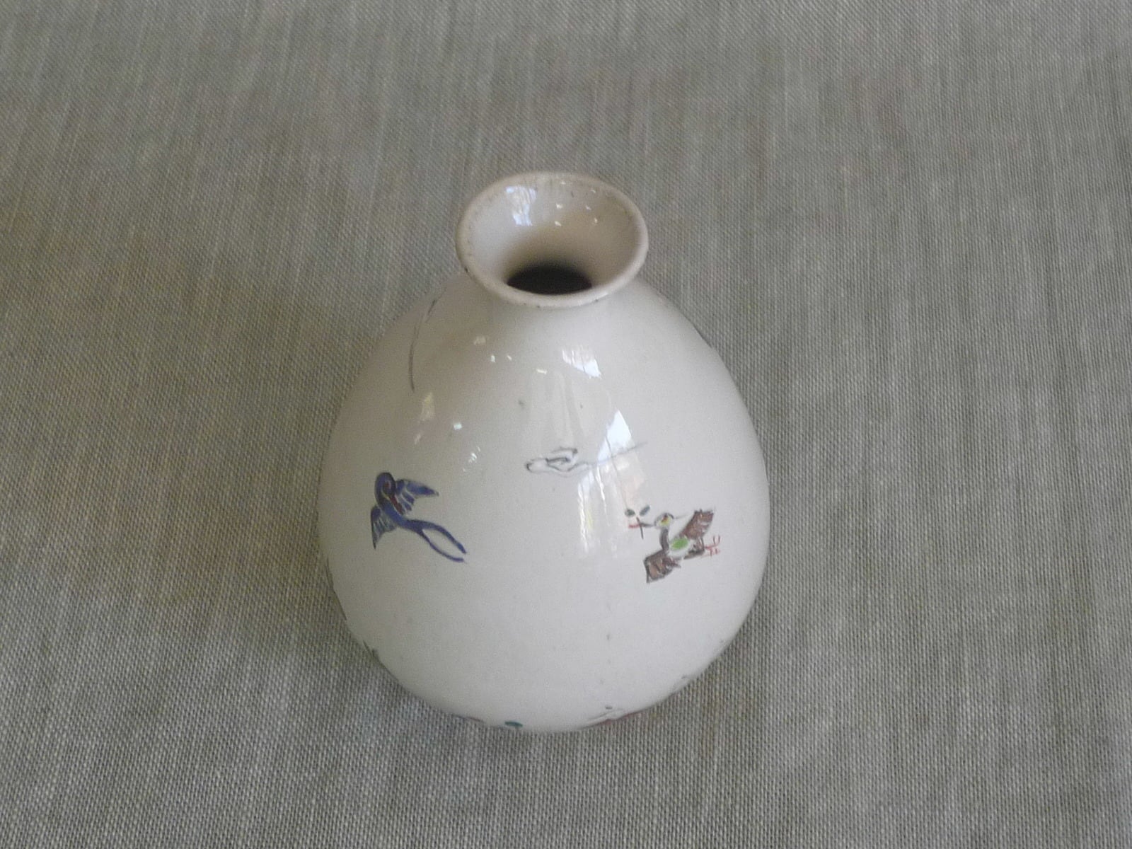 奈良赤膚焼 大塩昭山 大型花瓶 花器 花入 奈良赤膚焼 大塩昭山 大型