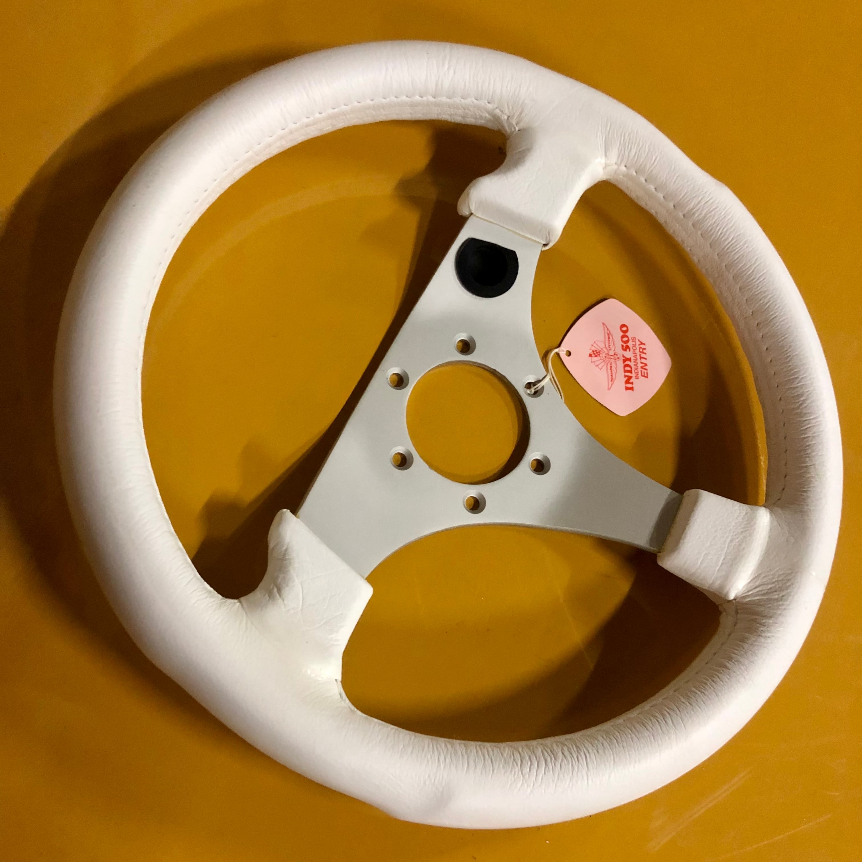 当時物”INDY500 ホワイトレザー320mmΦ FUJI DYNAMIC | FCL official