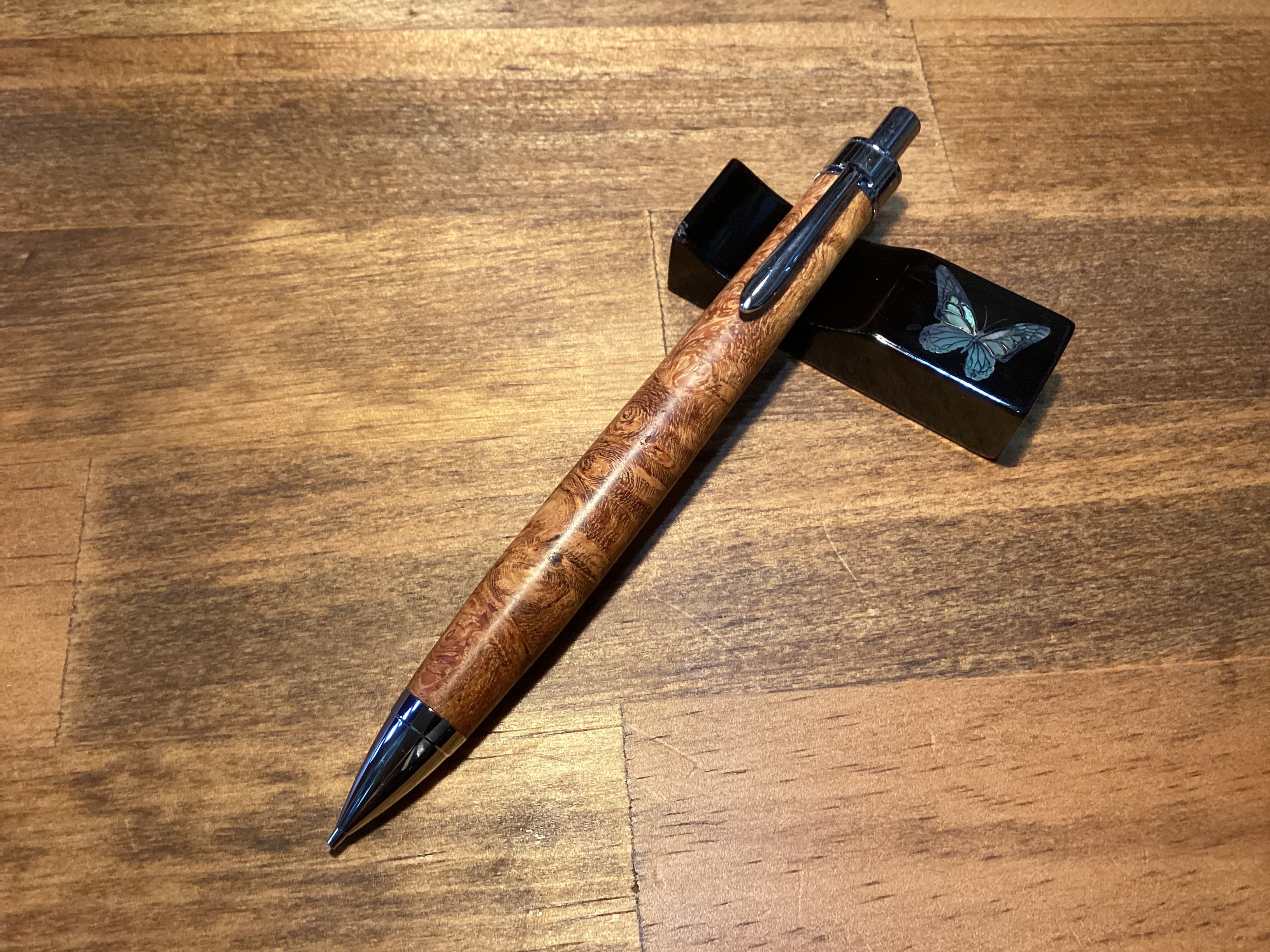 花梨 葡萄杢 シャープペンシル 0032 | 木軸ペン工房 Turuki