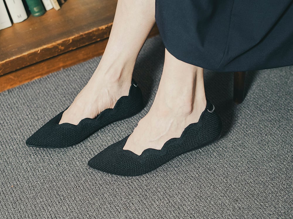 scallop pattern / BLACK | Offen