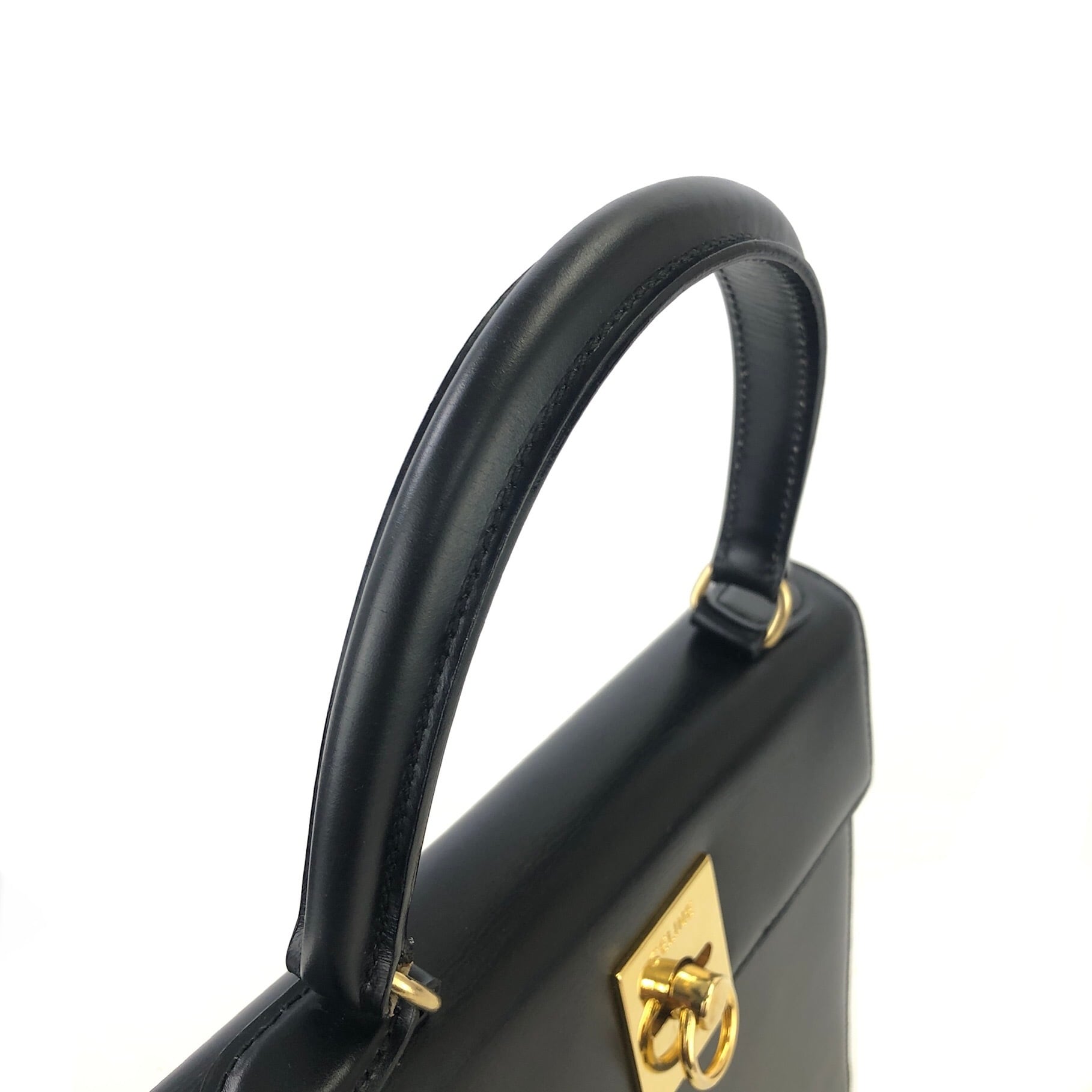 CELINE セリーヌ ガンチーニ レザー ミニバッグ 2way ハンドバッグ