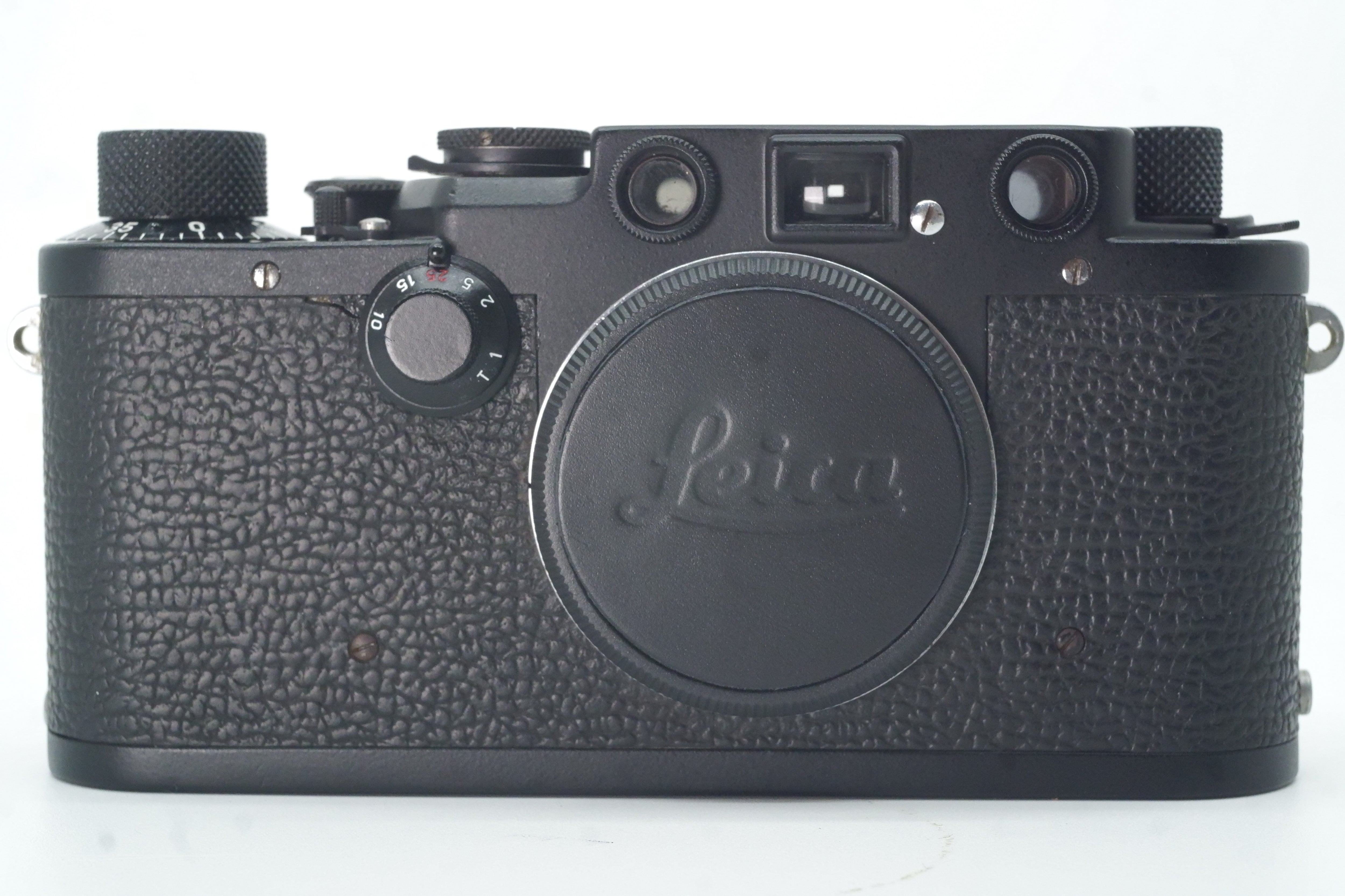 OH済み 後塗りブラック塗装 バルナックライカ Ⅲf レッドシンクロ