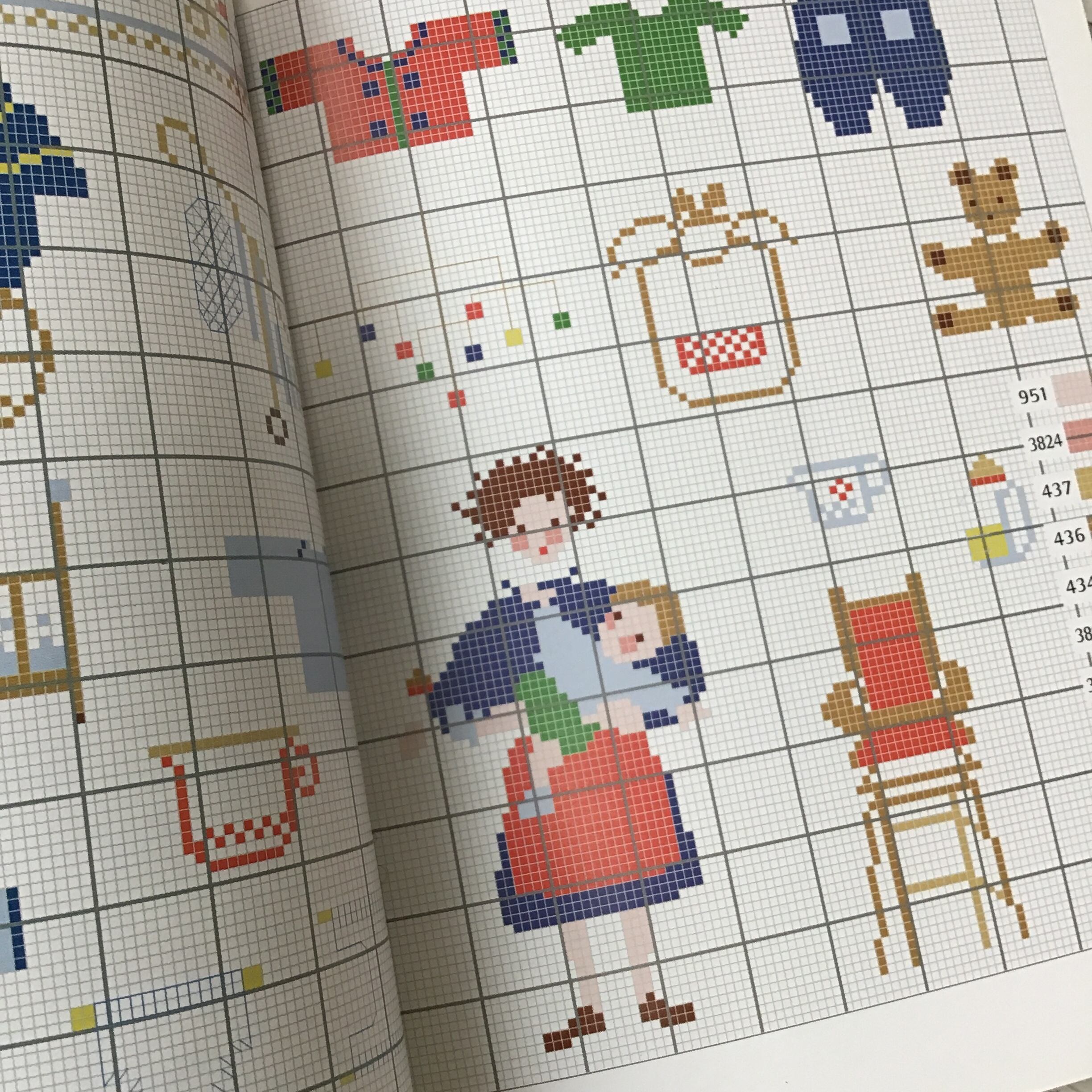 Petits metiers ペレッテ・サモイロフ 色々な職業のモチーフ クロス