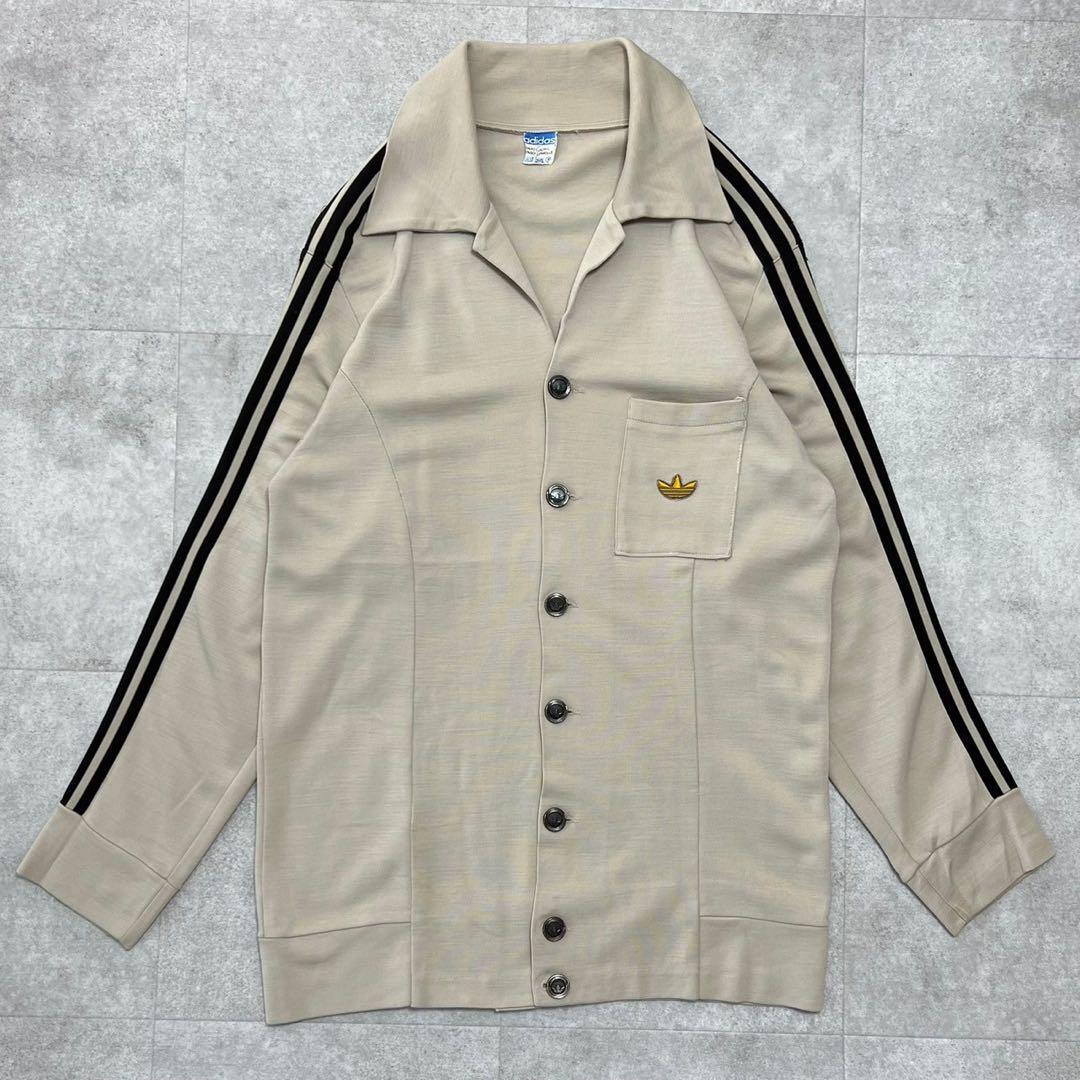 超希少 アディダス 70s 西ドイツ製 トラックジャケット メタルボタン