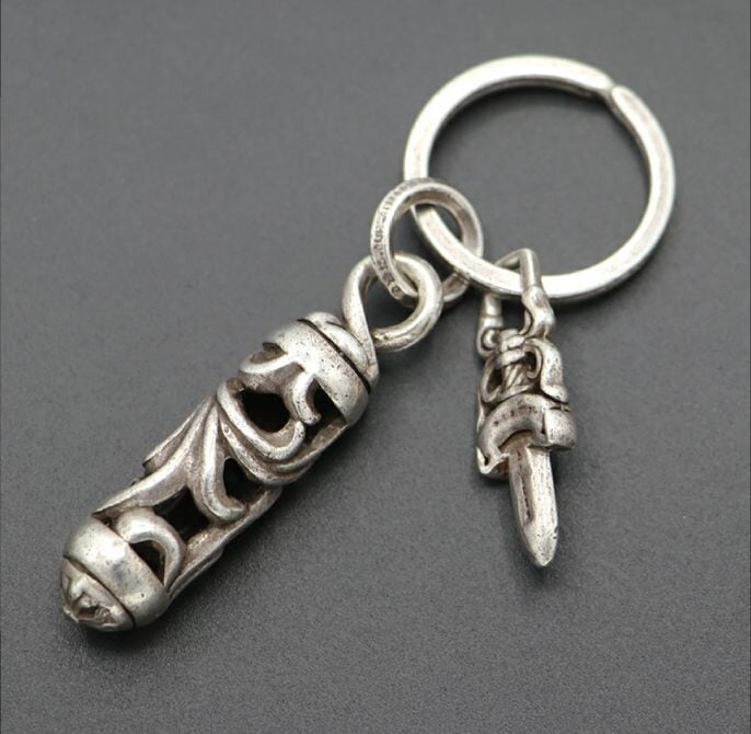 CHROME HEARTS クロムハーツ ローラー キーリング ダガー シルバー