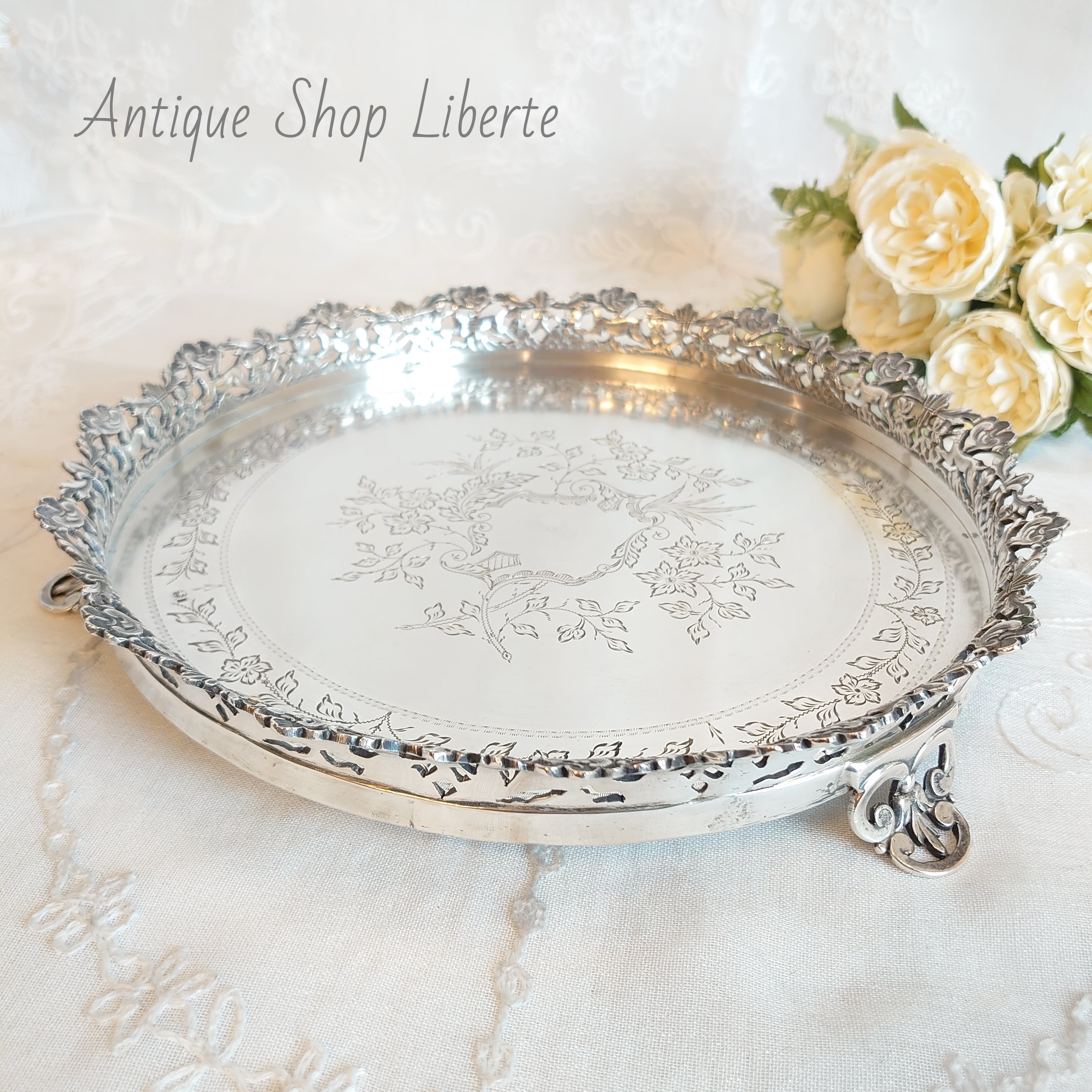 純銀 シルバートレイ ポルトガル silver833 | アンティークショップ