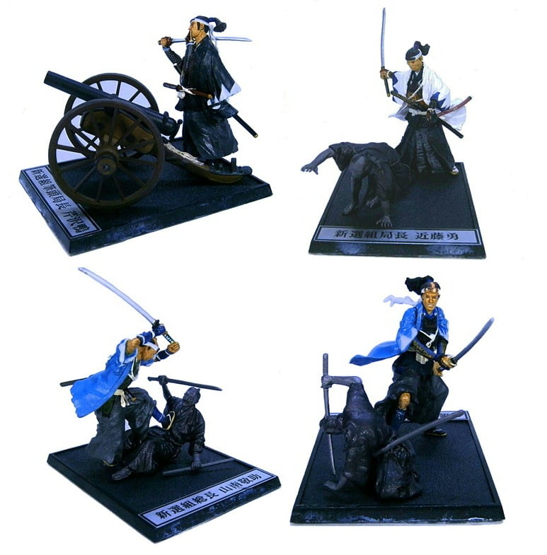歴史人物フィギュア 幕末新選組 セット品(芹沢・近藤・山南・沖田