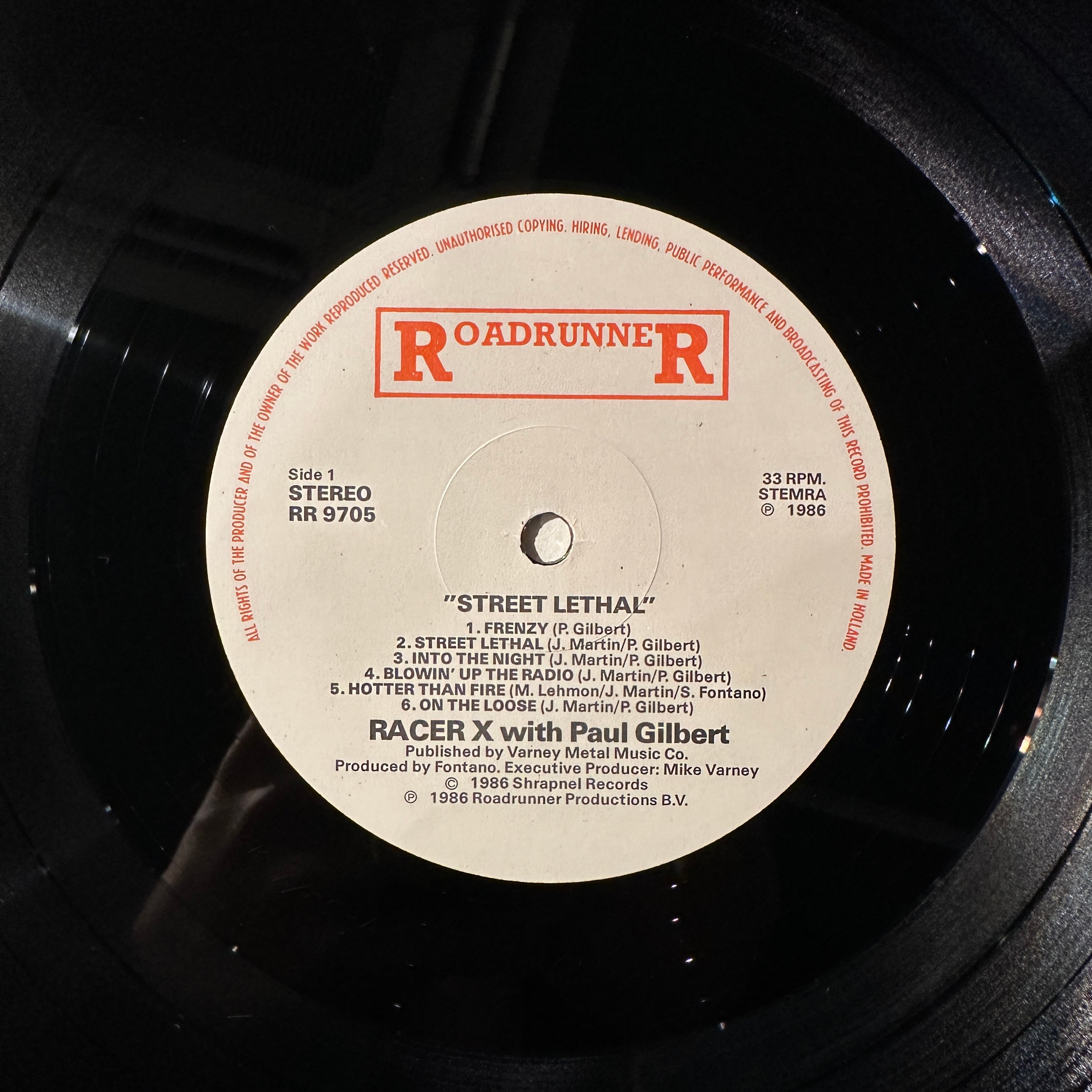 LP】RACER X WITH PAUL GILBERT/Street Lethal | SORC 中古アナログ