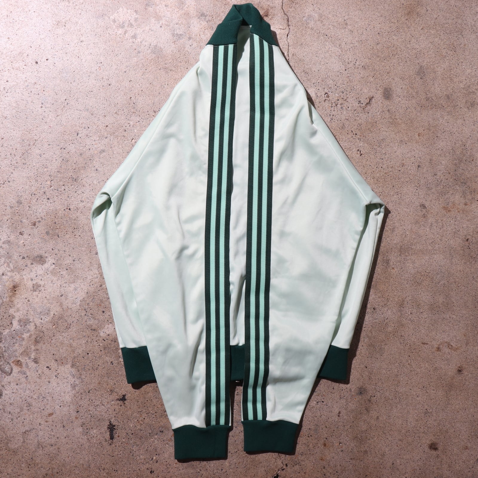 美品 L ミントグリーン 80s adidas トラックスーツ アディダス 緑