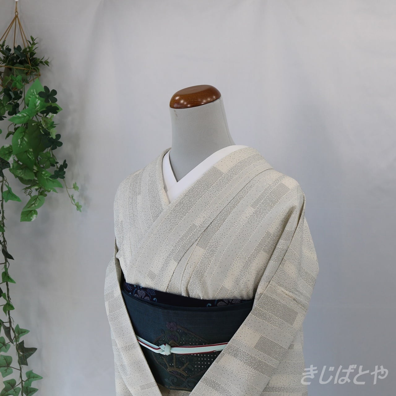 塩沢紬 月白の単衣 | きじばとや