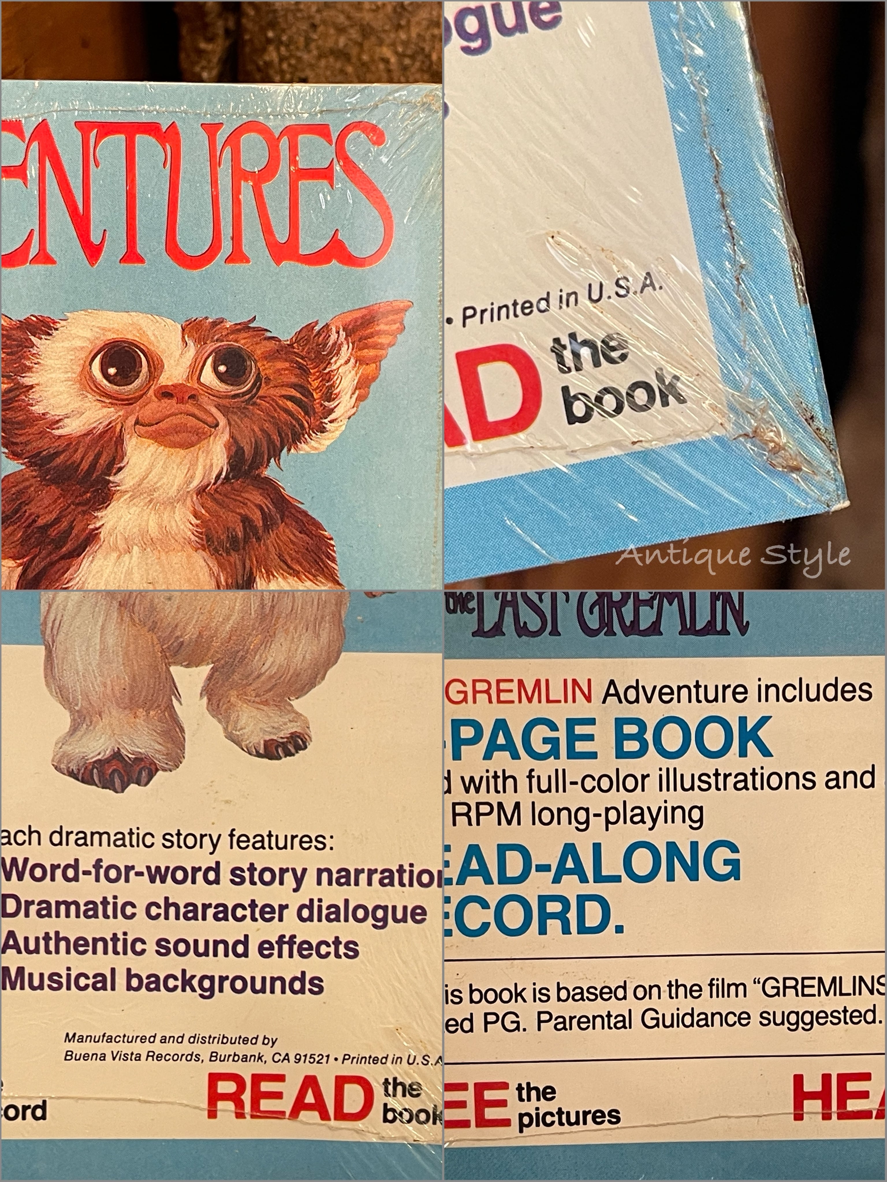 グレムリン 絵本 & レコード セット 3 GREMLINS 未開封 Escape from