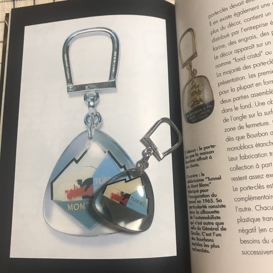 60年代フランスブルボンキーホルダー モンブラントンネル | French