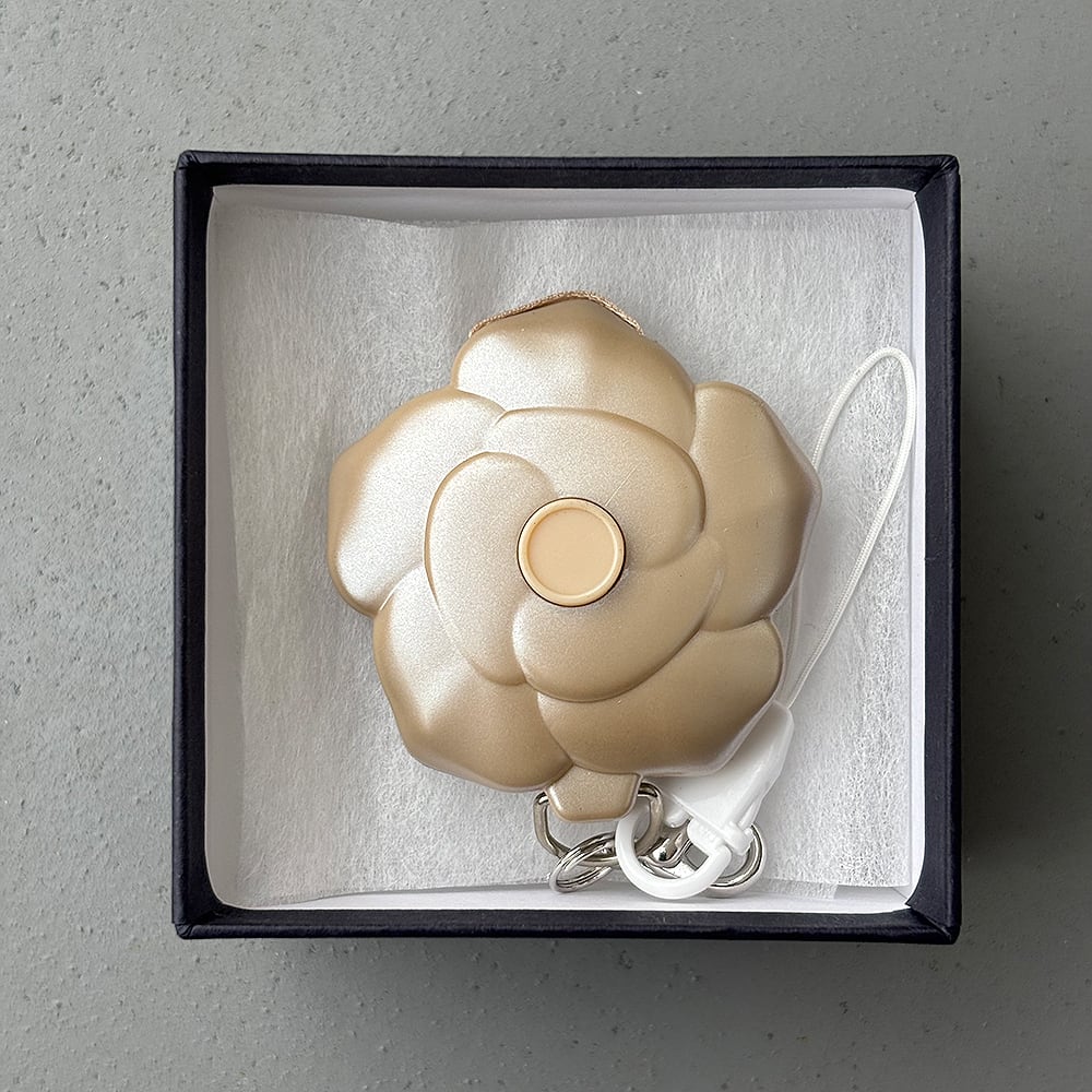 収納式ストラップ プティローズ型☆紐長さ46センチ☆ベージュ | プティ