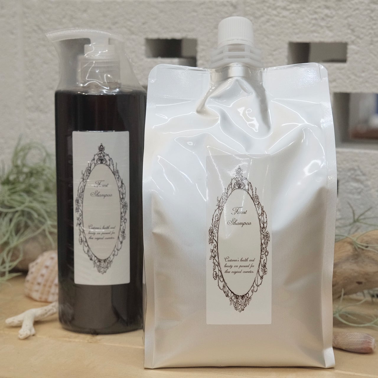 フォレスト シャンプー 1000ml 詰め替えパウチ 1袋 約半年分 | hair