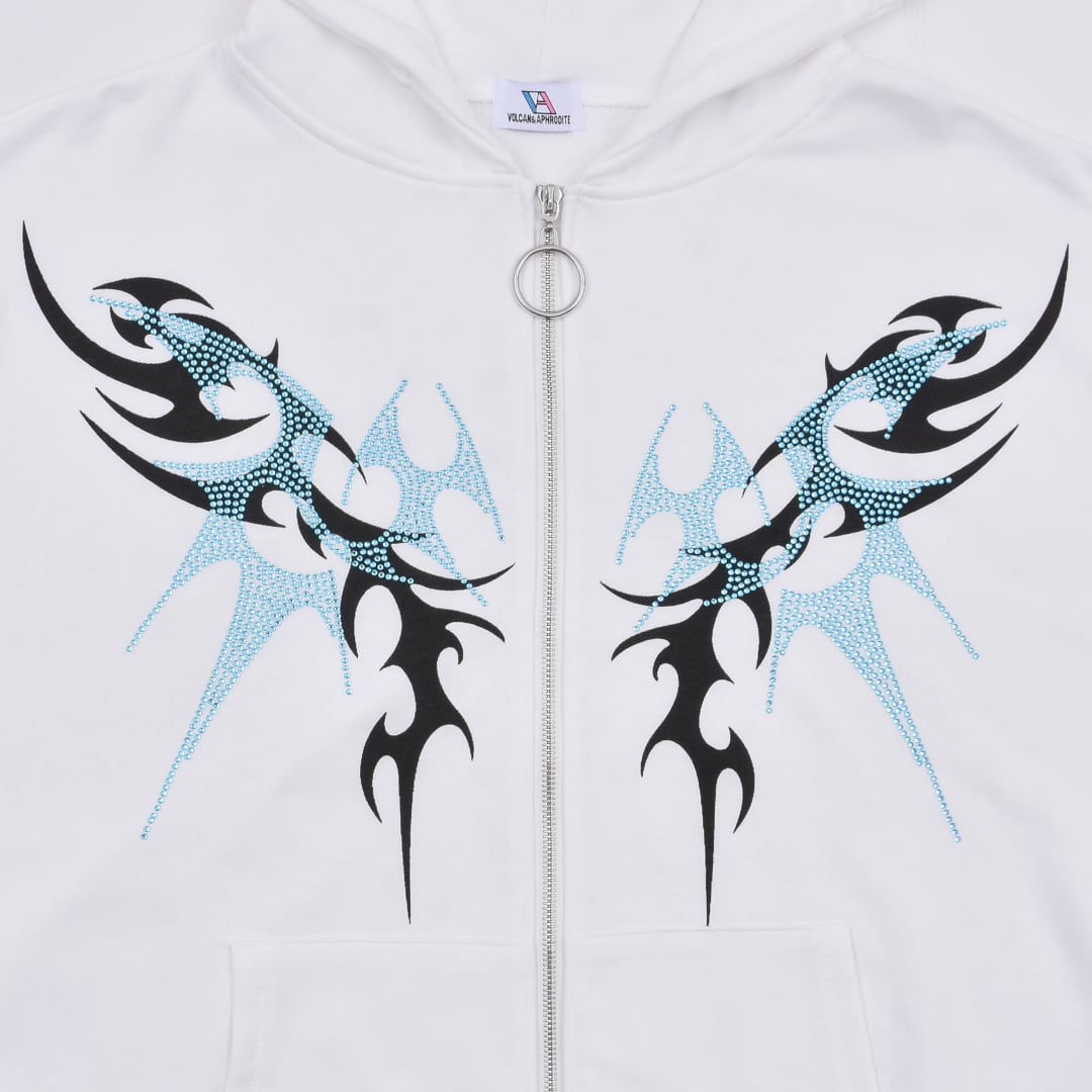 ラインストーン トライバルZIPパーカー | VOLCAN&APHRODITE