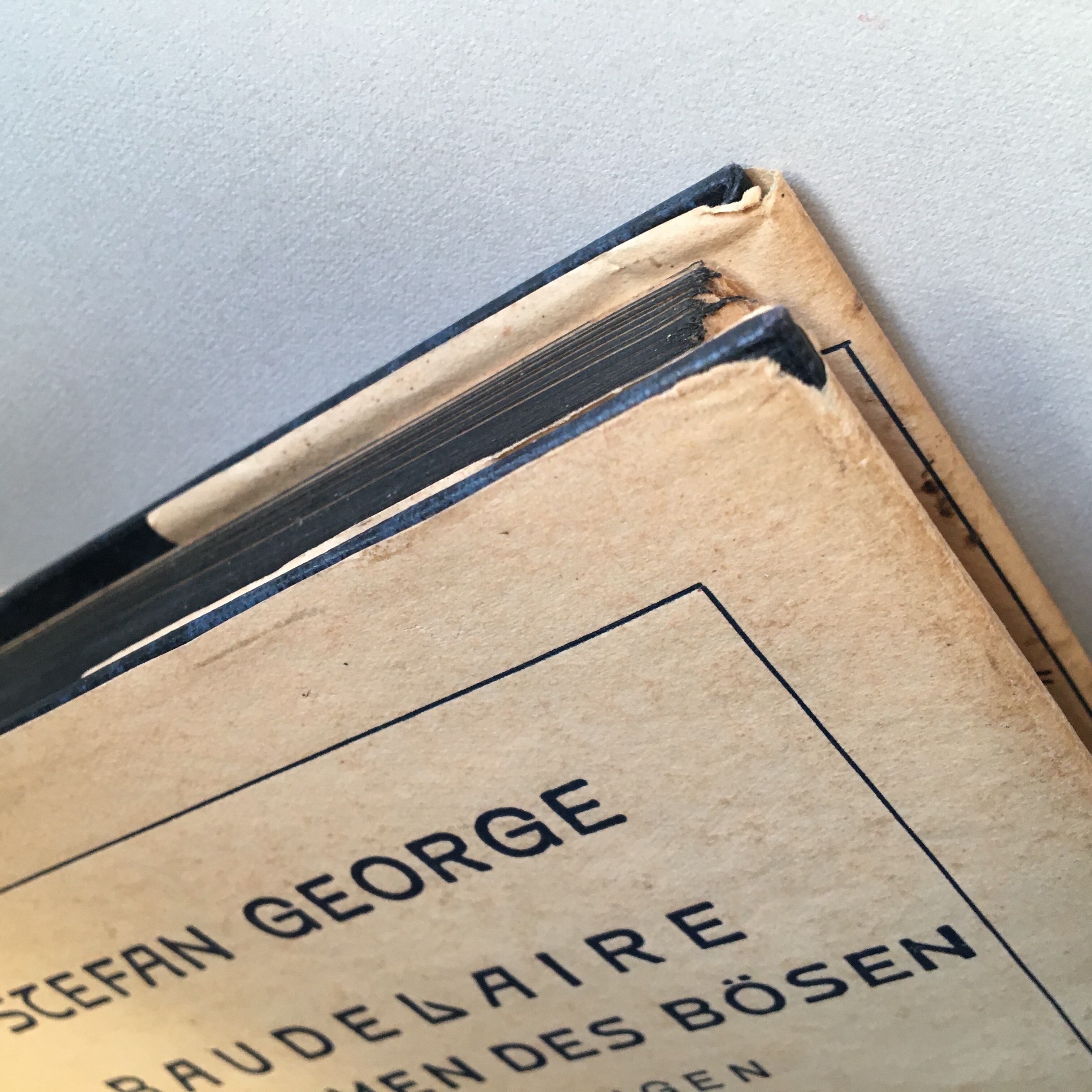 ゲオルゲ独訳 ボードレール悪の華 1930年全集版カバー付き（ドイツ古書