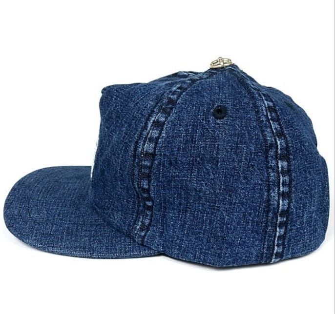 CHROME HEARTS クロムハーツ ダガー刺繍 トラッカーキャップ デニム