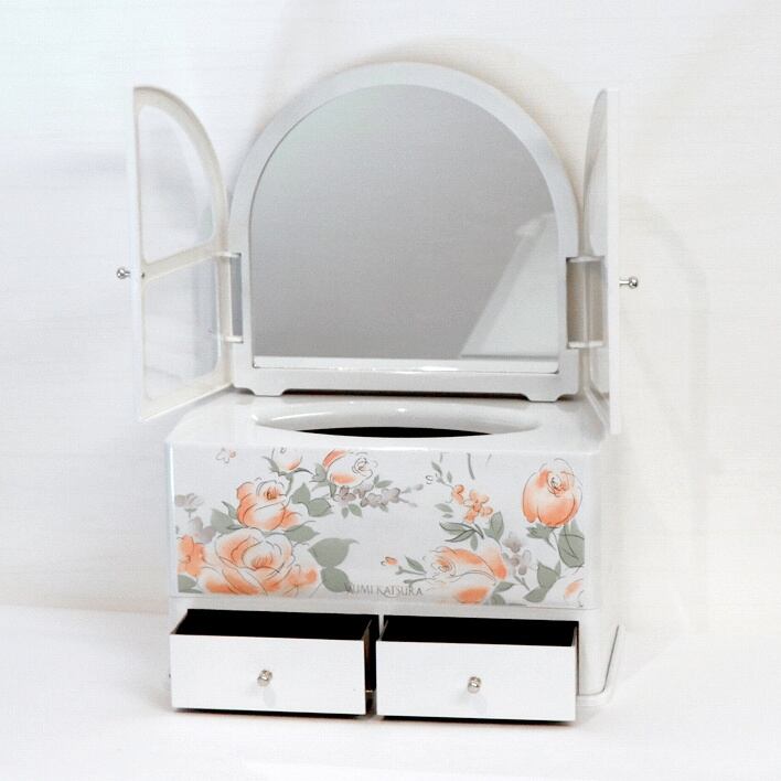 レア品 昭和レトロ D&A YOSHIKAWA 木製 ミニドレッサー小物入れ葡萄