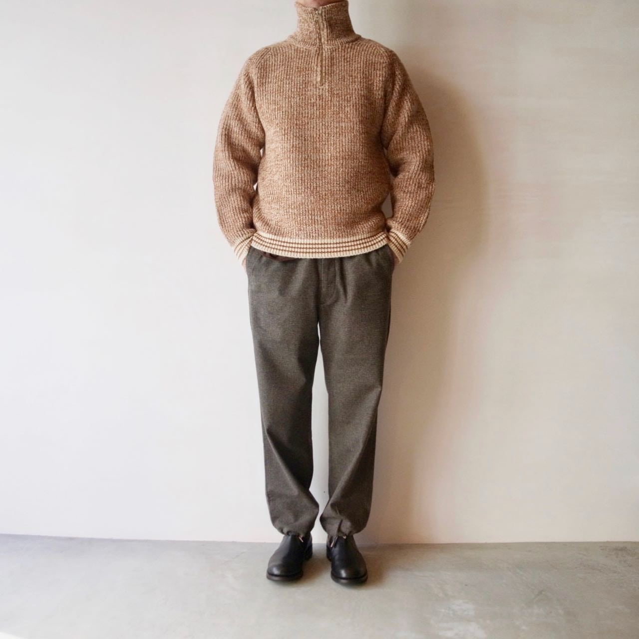 PHIGVEL - HALF ZIP SPORTING SWEATER | HUMAN and THINGS