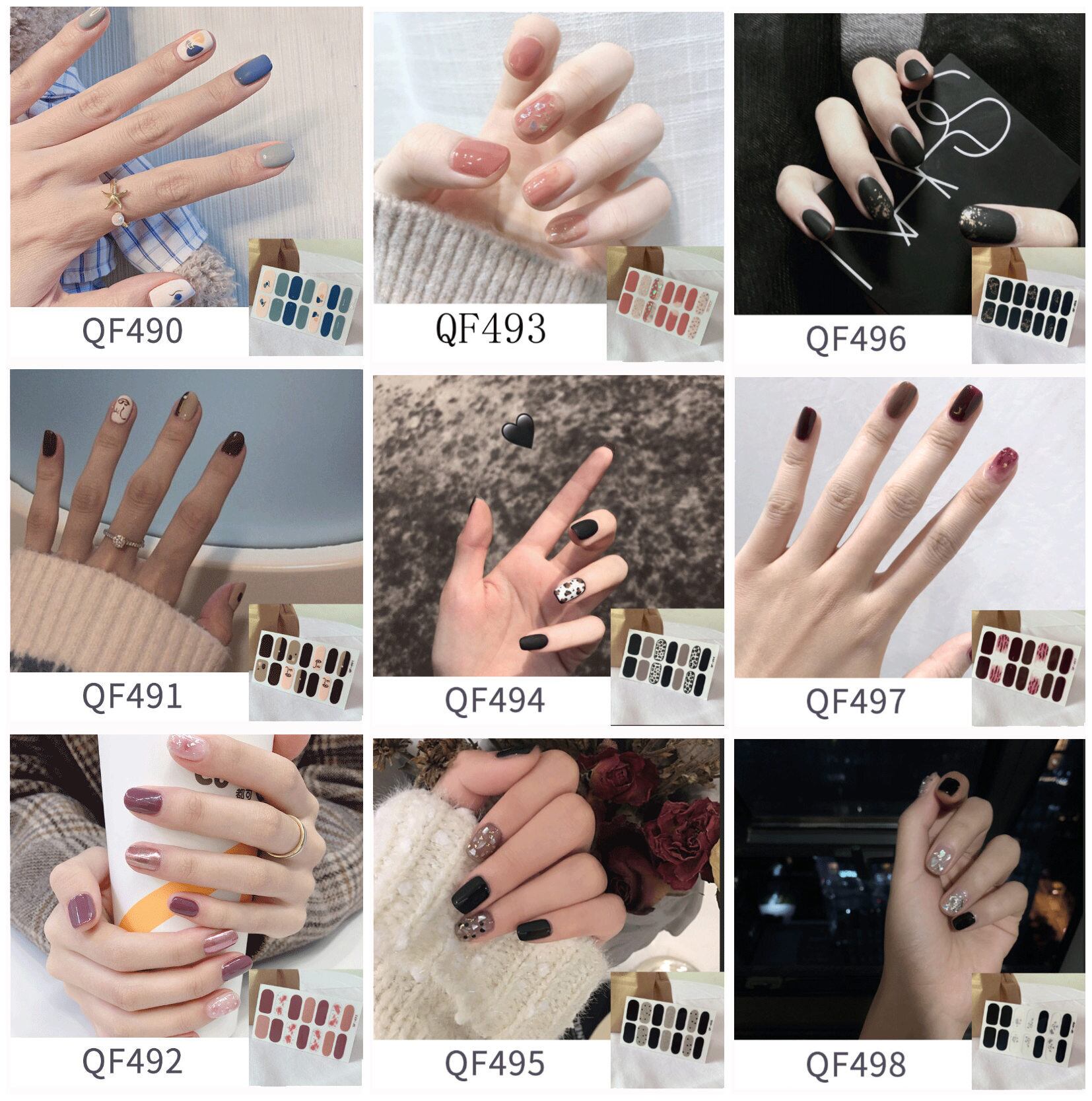 サロンで人気のデザインを厳選 ネイルシールセット | jimmyPursue