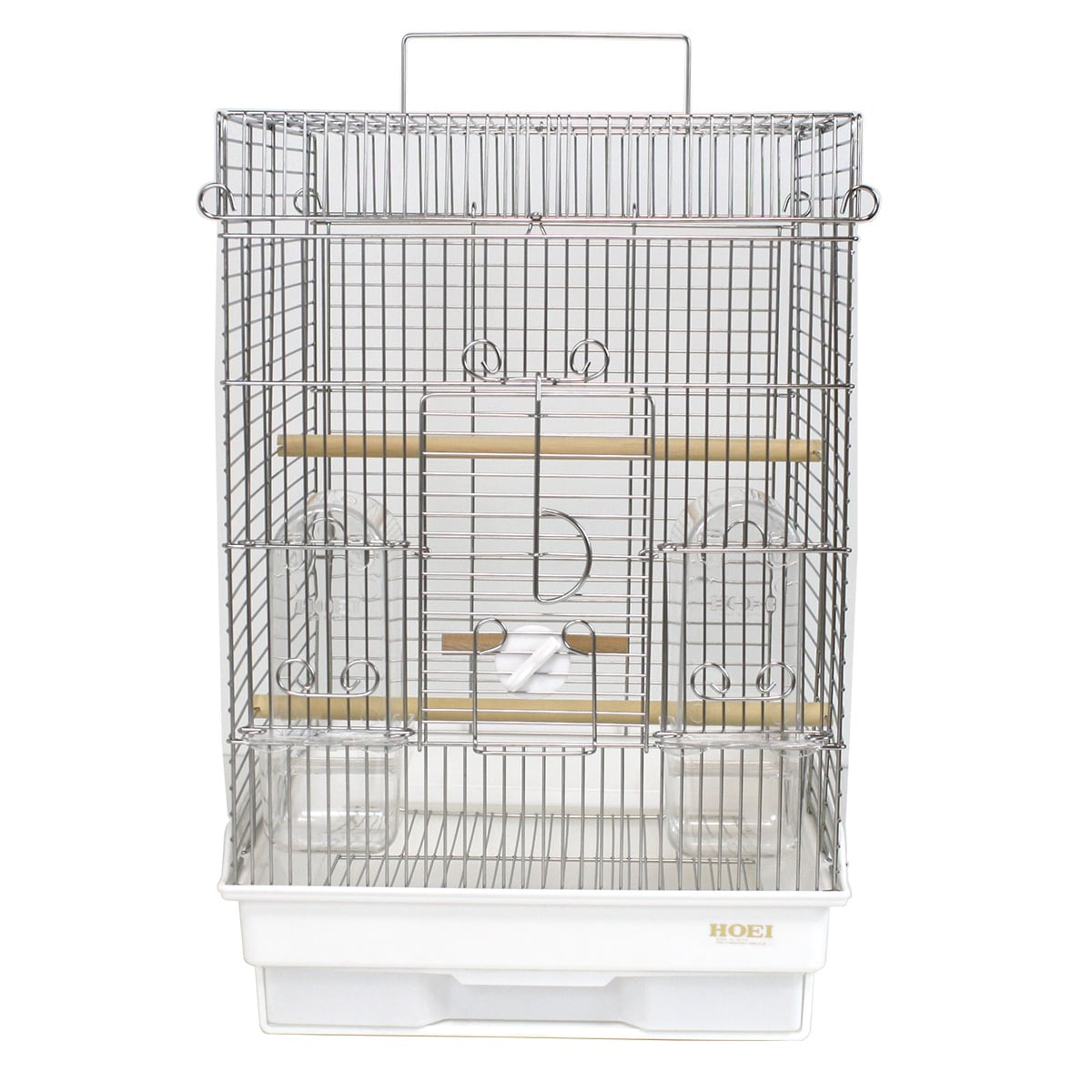 HOEIステンレス】35手のり横あみ ホワイトリリィ | 鳥かご・ペット