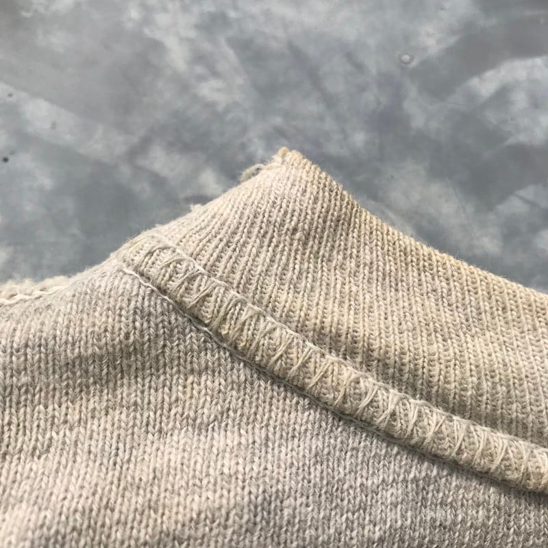 50's スウェットトレーナー はめ込み 前V ガゼット セットインスリーブ