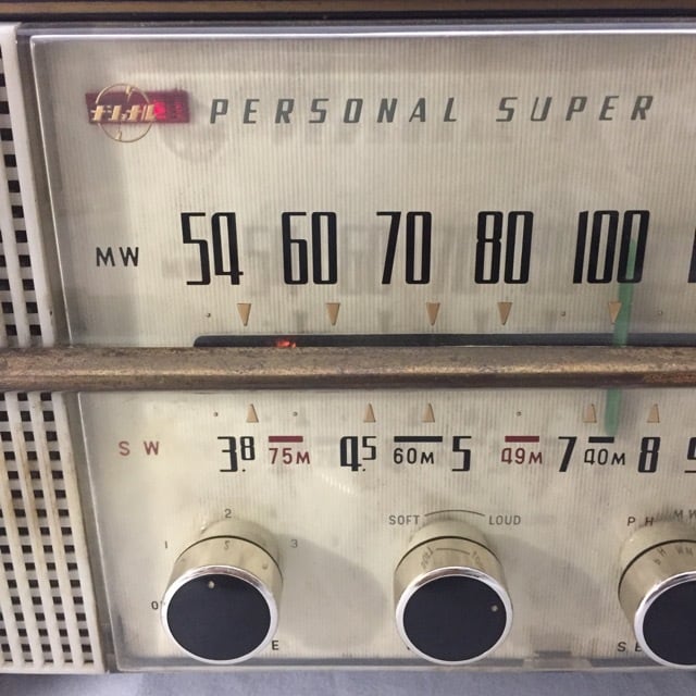 昭和34年製 ナショナル 真空管ラジオ EA-370 昭和レトロ 現状稼働品