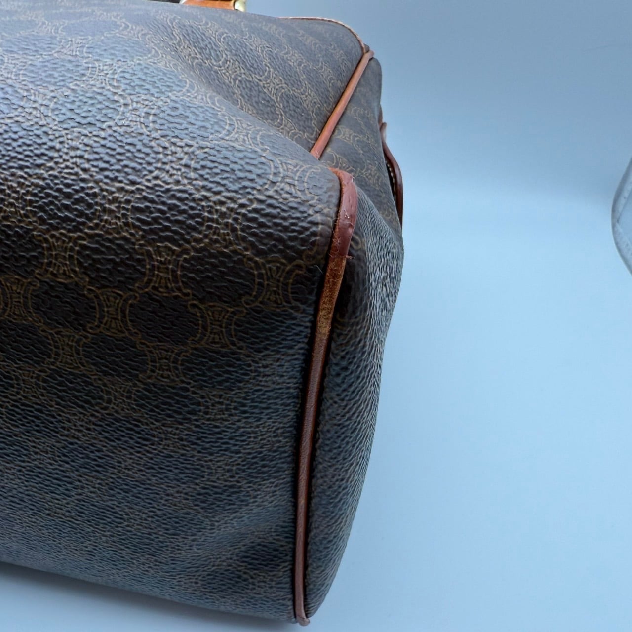 CELINE / セリーヌ マカダム柄 トリオンフ ミニボストンバッグ（PVC