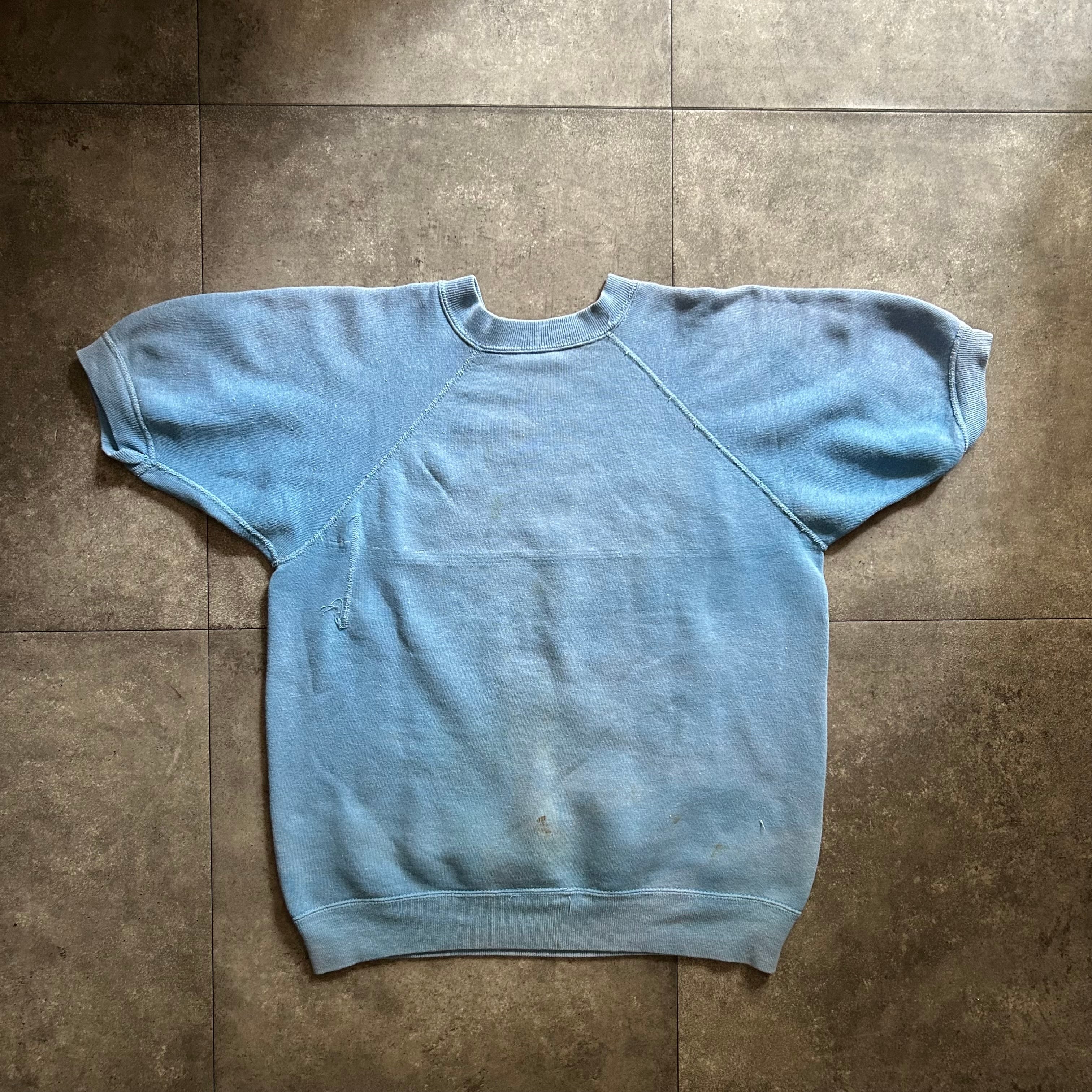 60s ヴィンテージ半袖スウェット USA製 水色 | 東京準備室