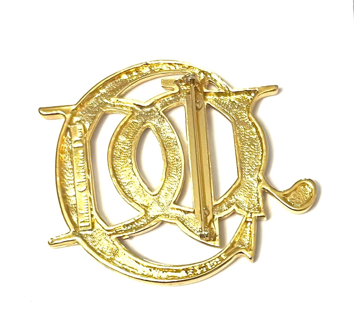 1438VINTAGE Christian Dior ロゴブローチクリスチャンディオール