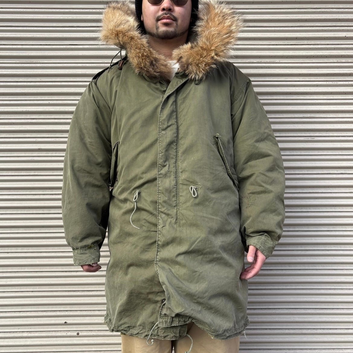 50s 完品 米軍 実物 M51 フィールドパーカー フィッシュテール L フル