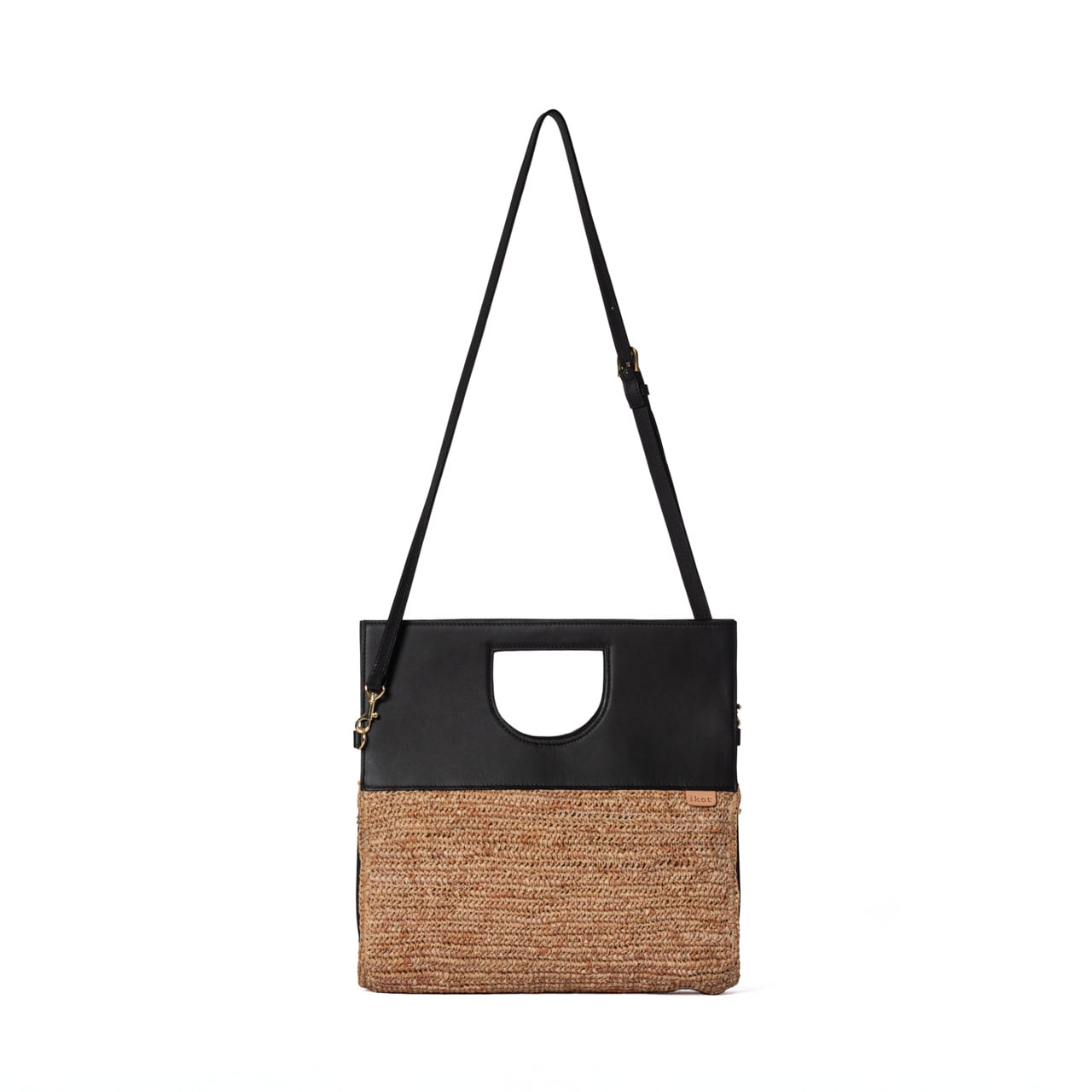 レザー×ラフィア 2WAYバッグ(IK224008) | ikot（イコット）