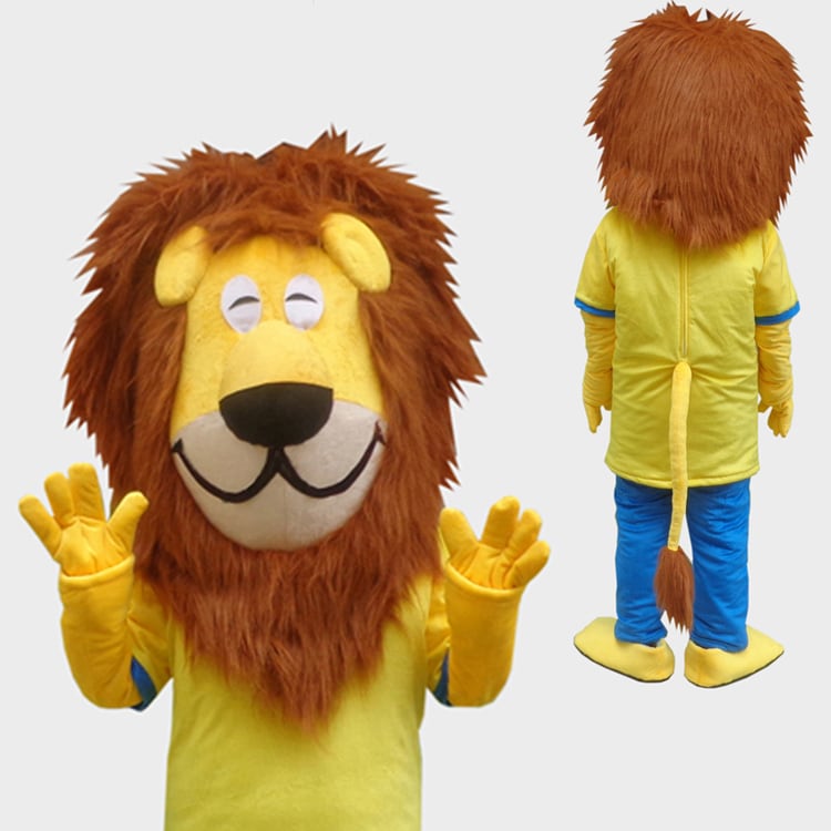 ☆本格的着ぐるみ 獅子 ライオン ☆大人用 イエロー 黄色いライオン