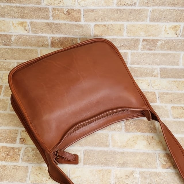 オールドコーチ ☆ USA製 ターンロック レザー ショルダーバッグ