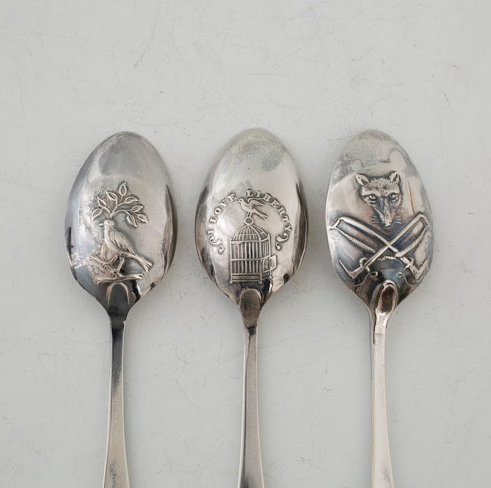 イギリス製シルバースプーン 6本セット ティースプーン コーヒー