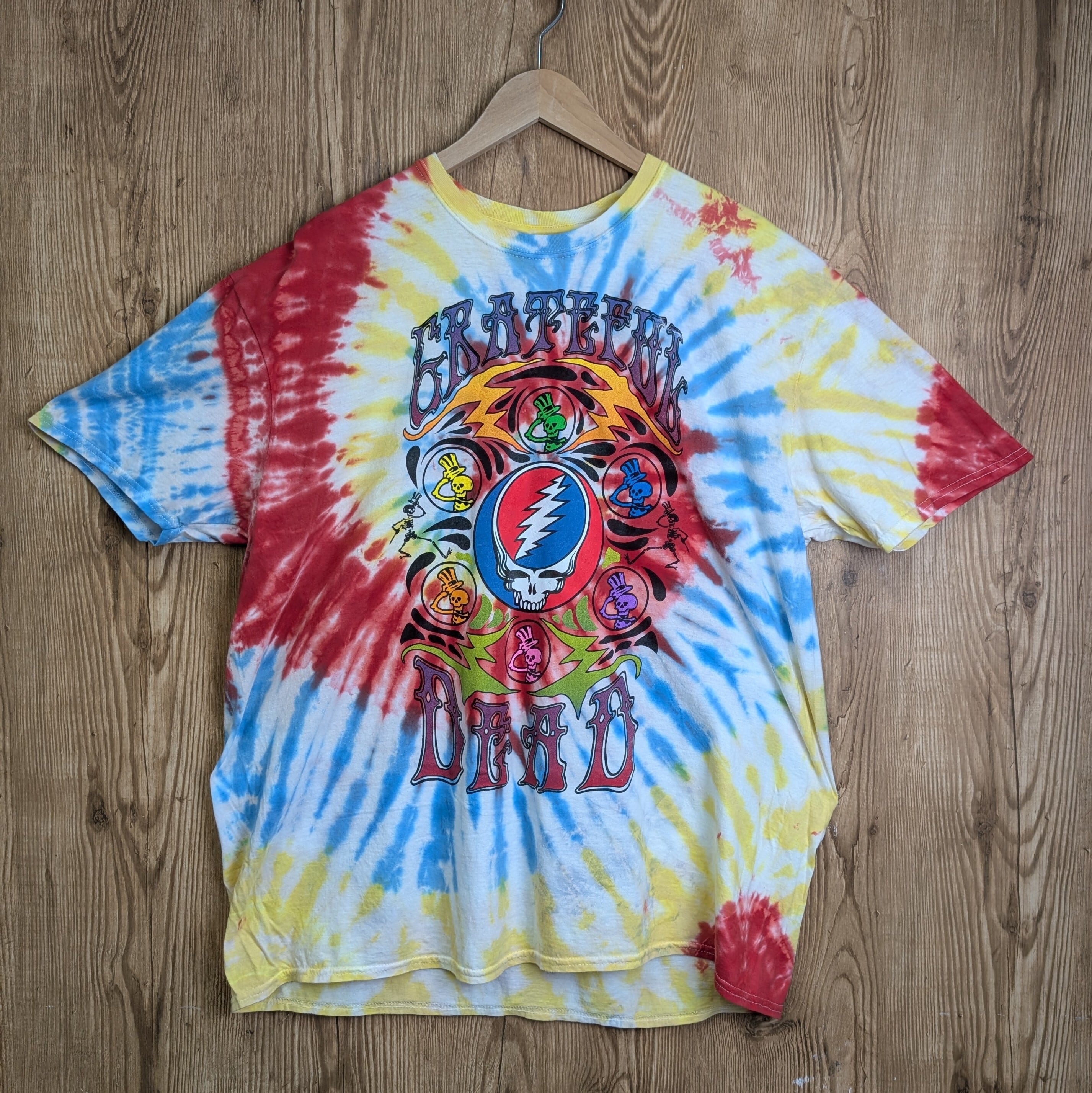 〇GRATEFUL DEAD グレイトフルデッド タイダイ染 両面プリント T-sh