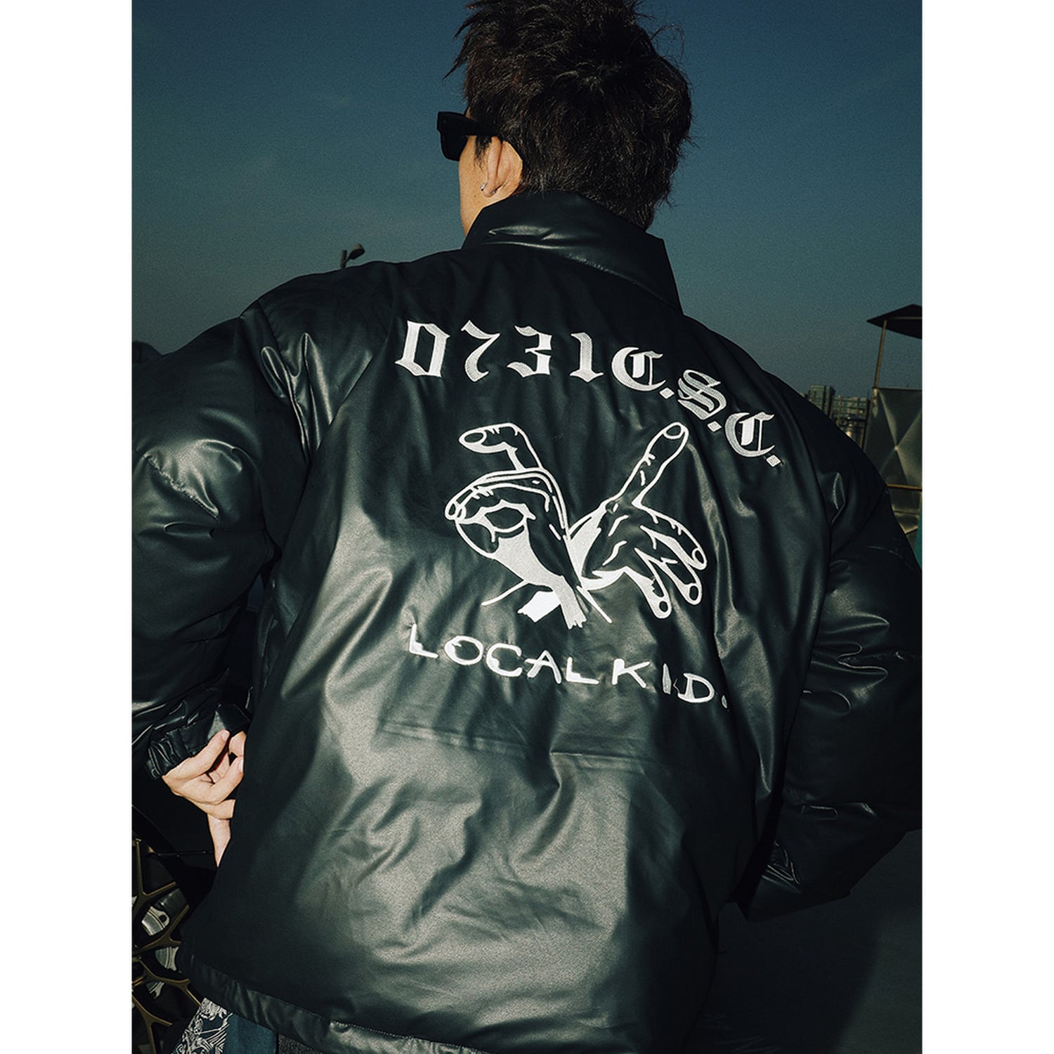 暖かさUP】ストリート BANG刺繍PUレザーダウンジャケット T1293 | wshot