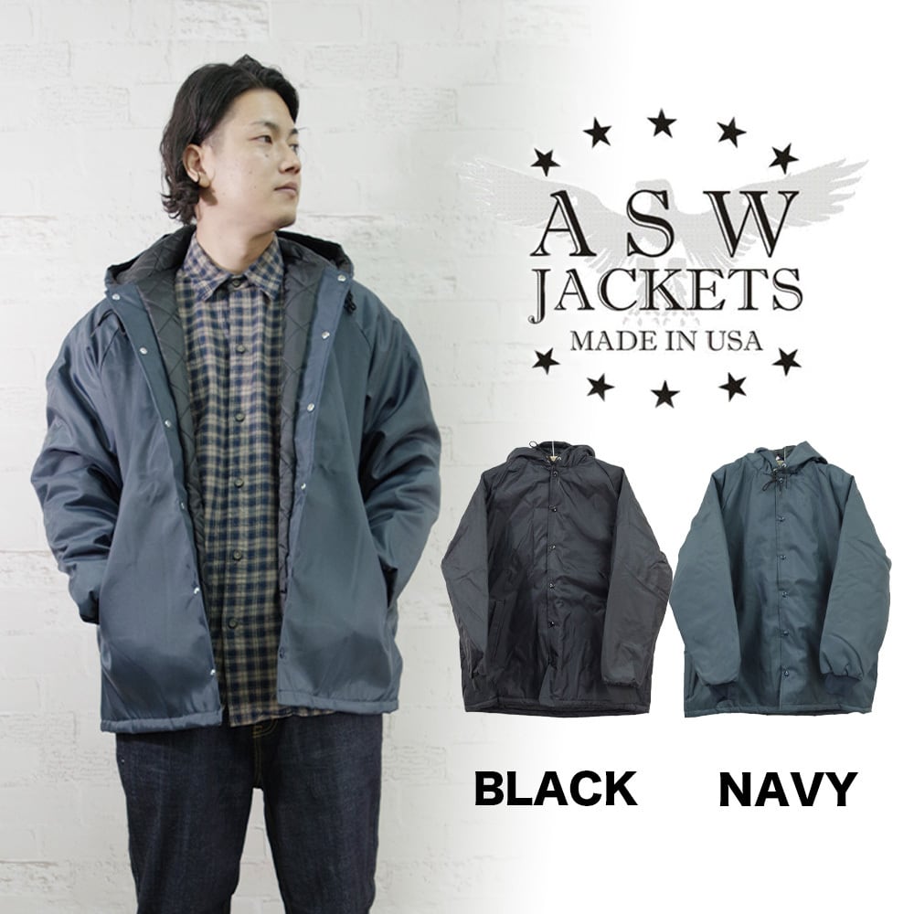 ASW(アメリカンスピリットウェア)】Made In USA HOODED WINDBREAKER