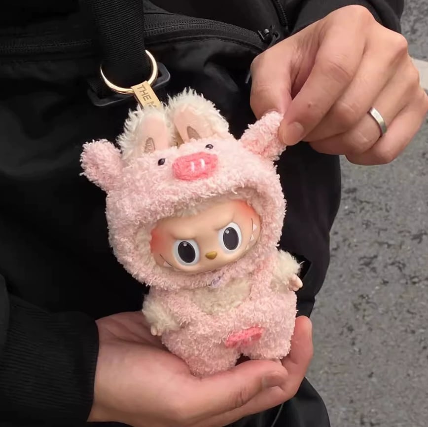 帽子+オールインワン】labubu 豚 動物コスチュームセット 立体 cosplay