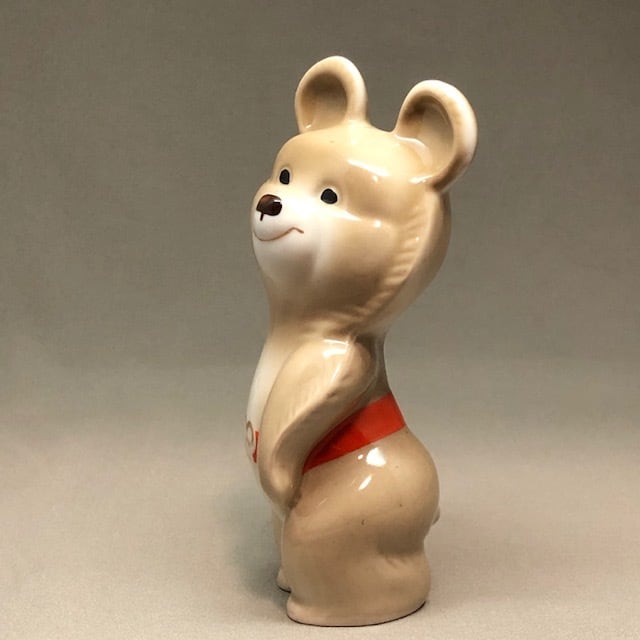 こぐまのミーシャ MISHA モスクワオリンピック 陶器人形 1980年